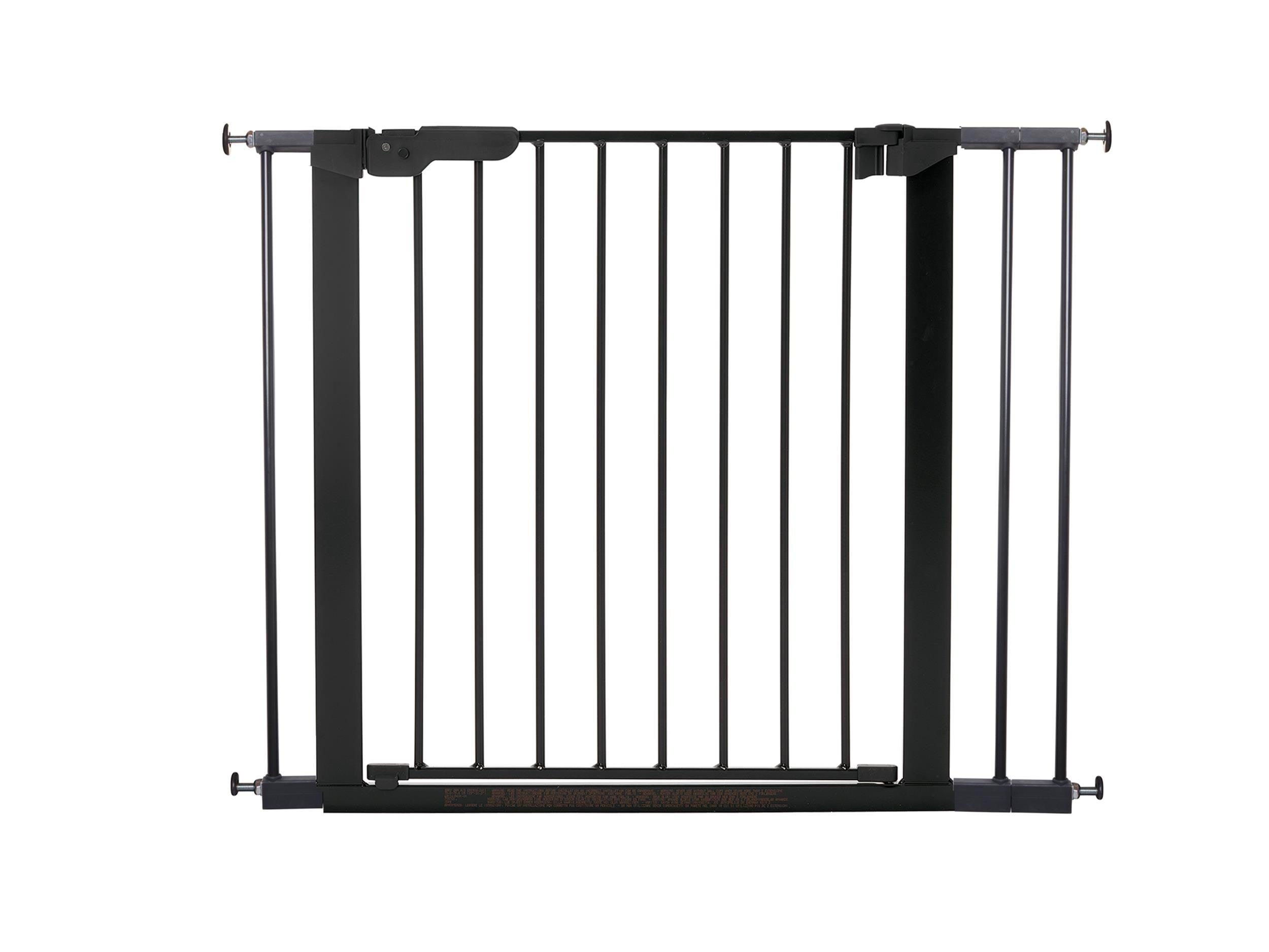 BabyDan Premier sikkerhedsgitter med 3 forlængere, sort, 92,5-99,8 cm Babyudstyr 60116-2693-01