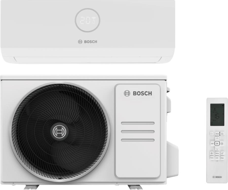 Bosch Climate 3000i 35 WE luft/luft varmepumpe, 3,5 kW, 10-40 m², Hvid Varmepumpe 7733701736