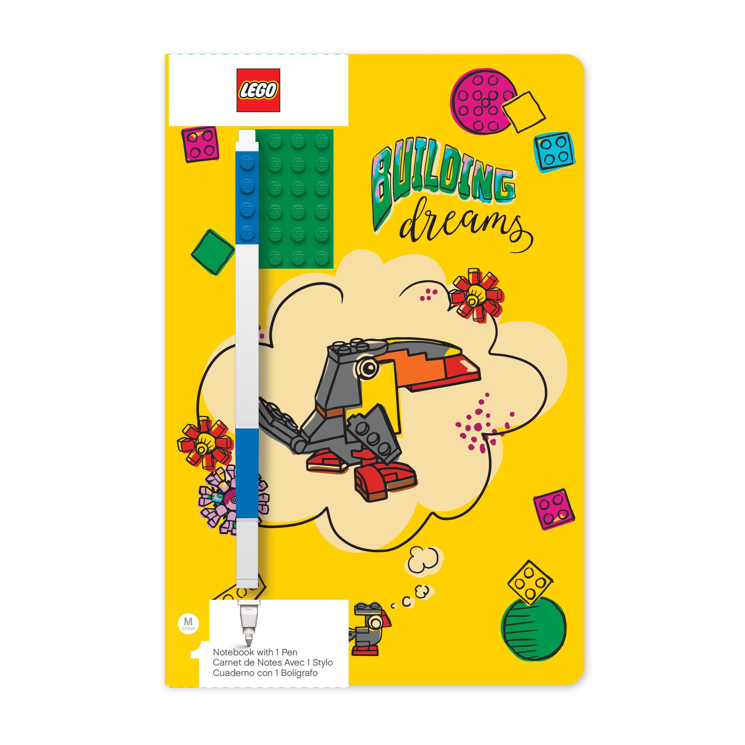 Euromic Lego notes bog med gel pen Skoletilbehoer 4003063-52525