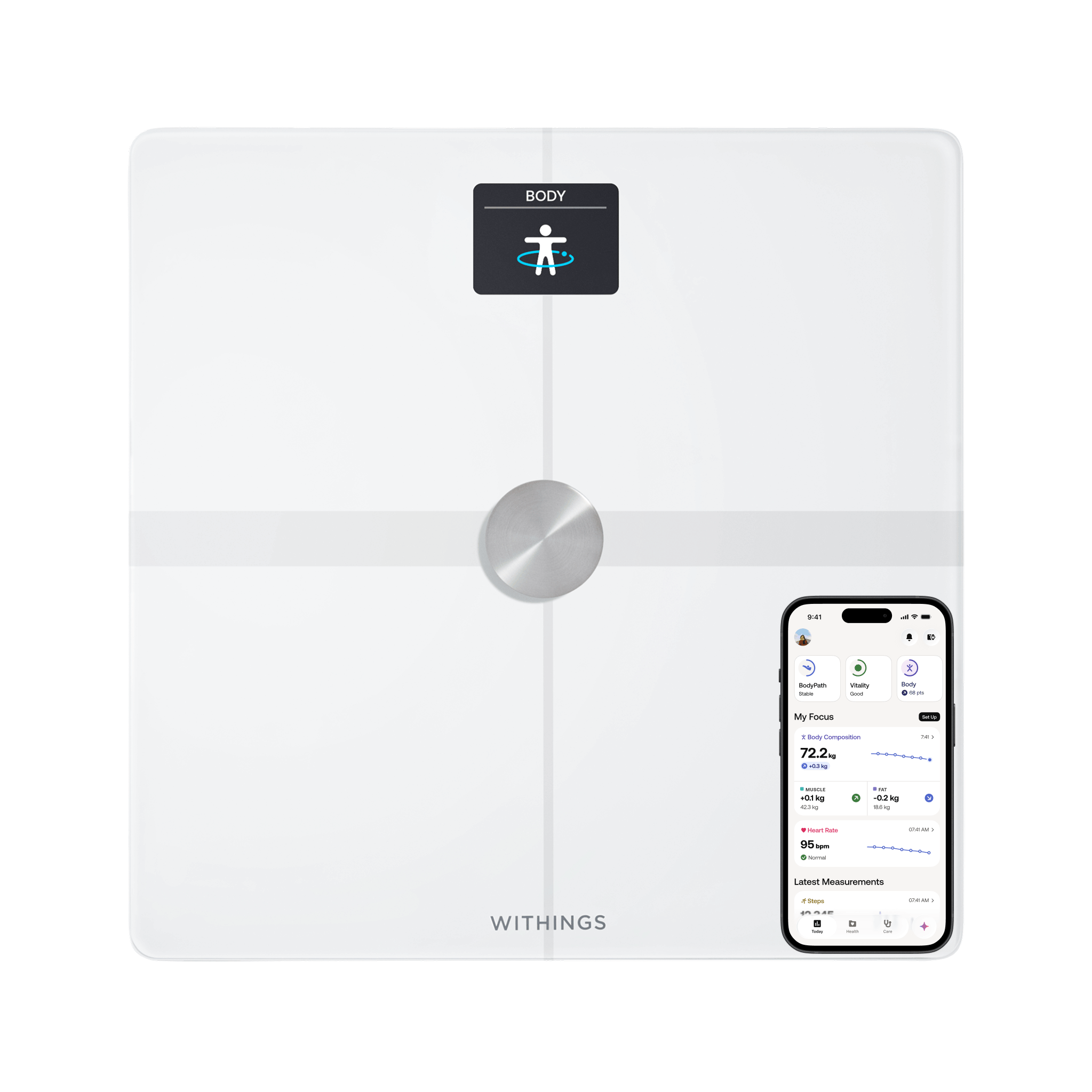 Withings Analysevægt Body Smart - White Hvid