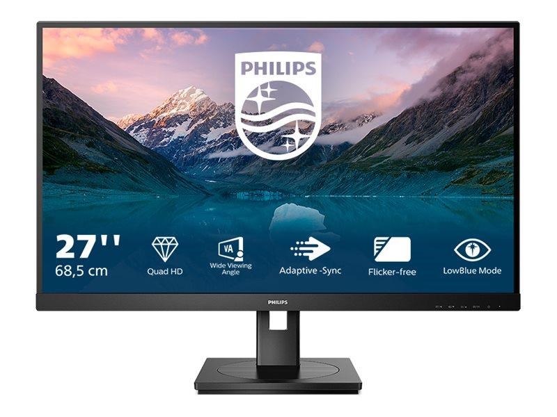 27" Philips S-line 275S9JML - 2560x1440 (QHD) - 75Hz - VA Computerskærm Black 275S9JML/00