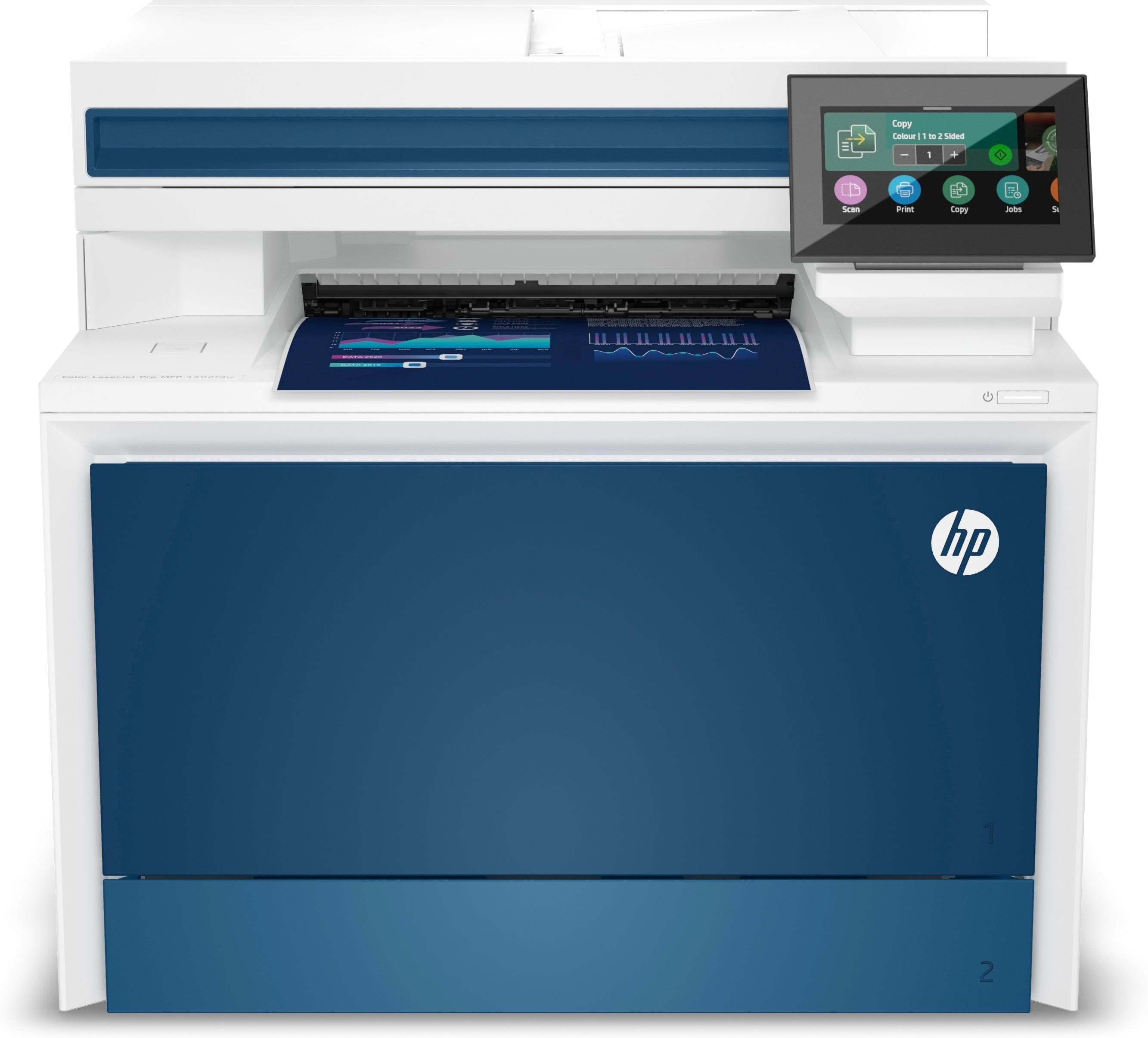 HP Color LaserJet Pro MFP 4302fdw - Color Laser - 33 ppm - 600 x 600 dpi Multifunktion - Farve - Laser Printer 5HH64F#B19
