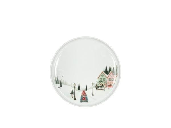 Pillivuyt Plate flat straight edge Winter 20 cm White Ovenproof porcelain Borddækning 24733