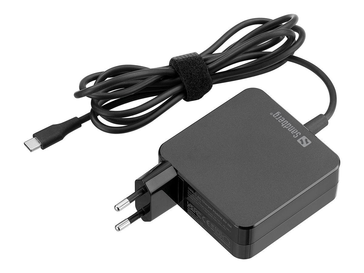 Sandberg USB-C AC Charger PD65W - 2m Mobil Oplader 135-79