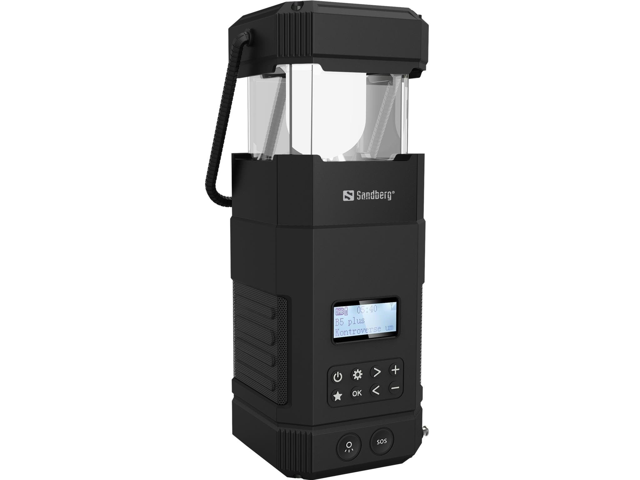 Sandberg Survivor Lantern All-in1 10000 - 10000 mAh Powerbank Sort 420-90