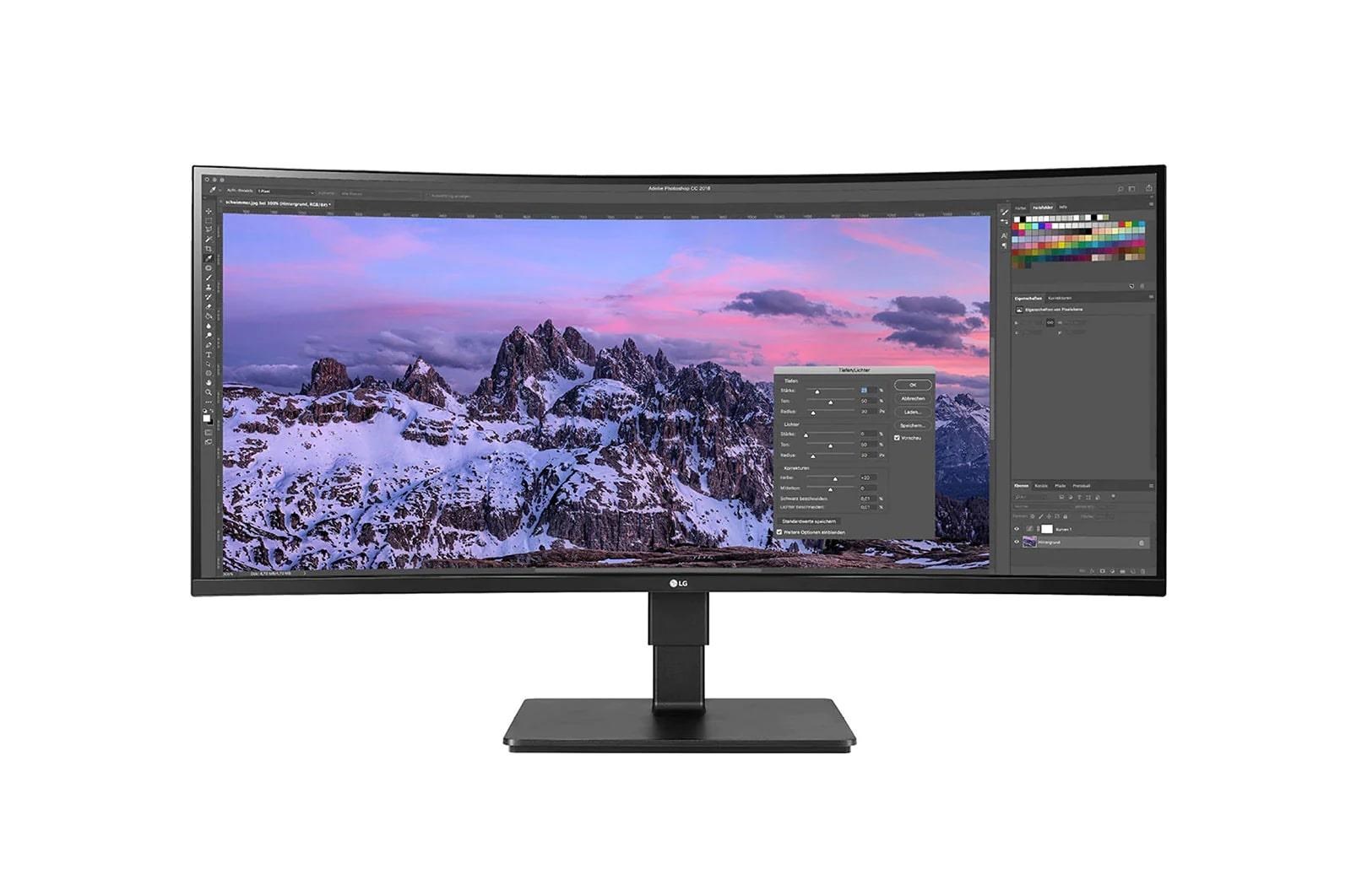 35" LG UltraWide 35BN77CP-B - 3440x1440 (UWQHD) - 100Hz - VA - 90W USB-C Computerskærm Black