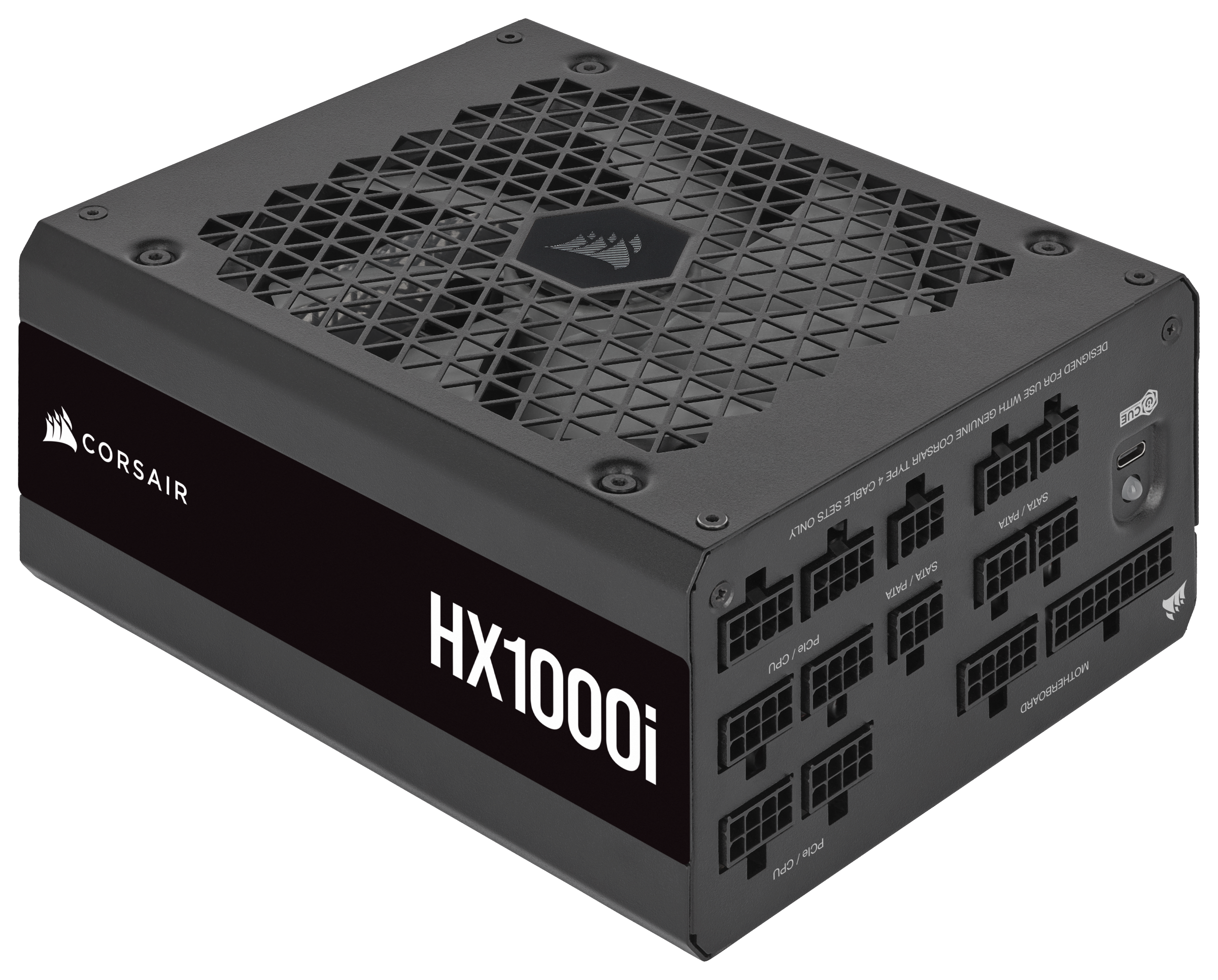 Corsair HX1000i (2023) Strømforsyning - 1000 Watt - 140 mm - ATX 3.1 - 80 Plus Platinum certified Strømforsyning Sort CP-9020259-EU