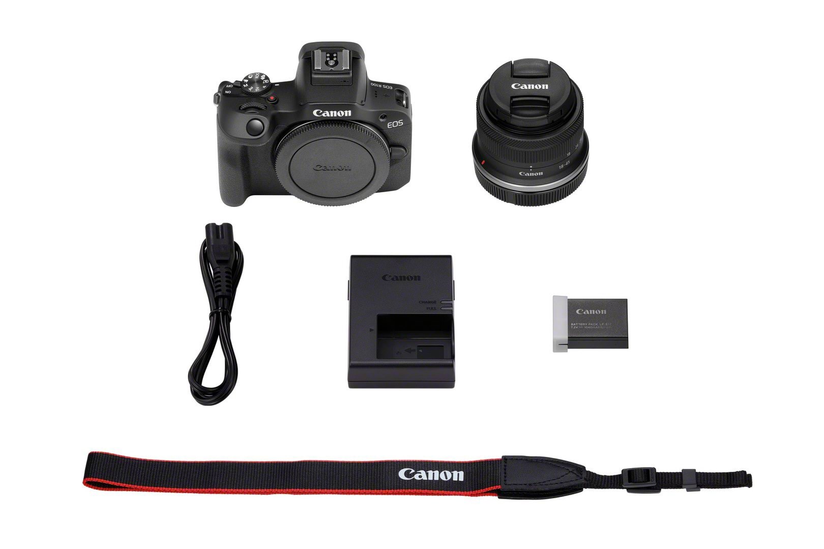 Canon EOS R100 + RF-S 18-45MM IS STM Kamera Sort 6052C013
