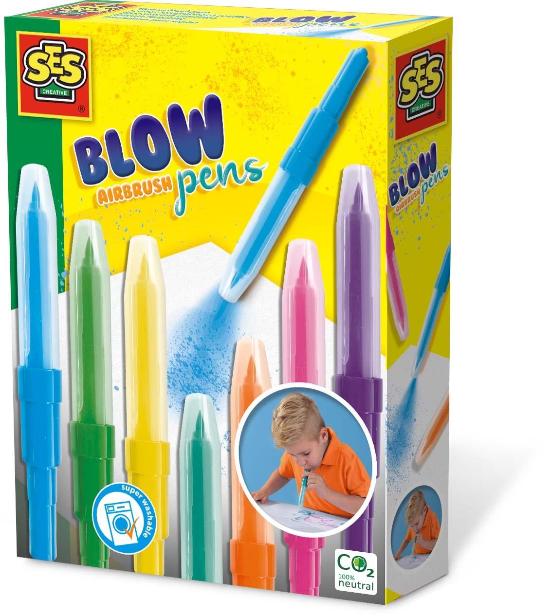 SES Creative Blow Airbrush Felt Pens Kreativt Legetøj 00275
