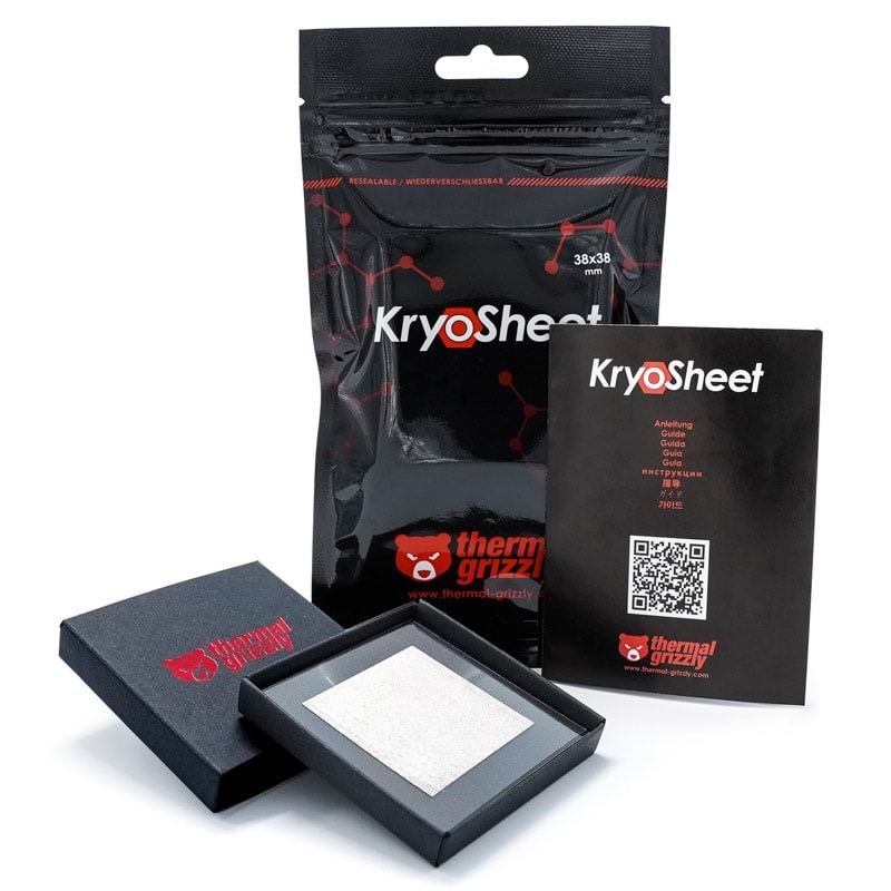 Thermal Grizzly KryoSheet thermal pad - 38 x 38 mm - Termisk Plade Cpu Køler TG-KS-38-38