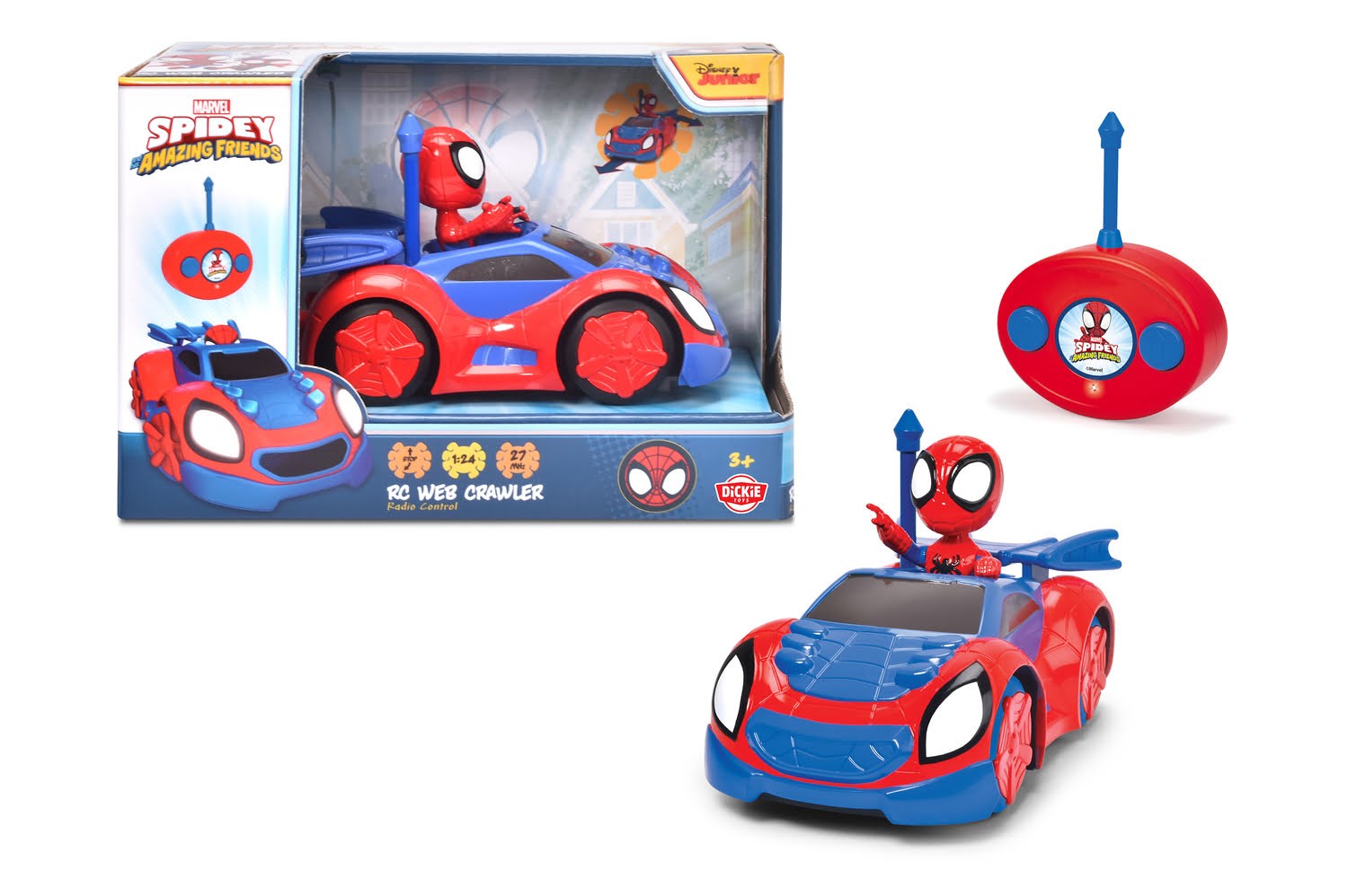 Marvel RC Spidey Web Crawler Fjernstyret Bil 203223000