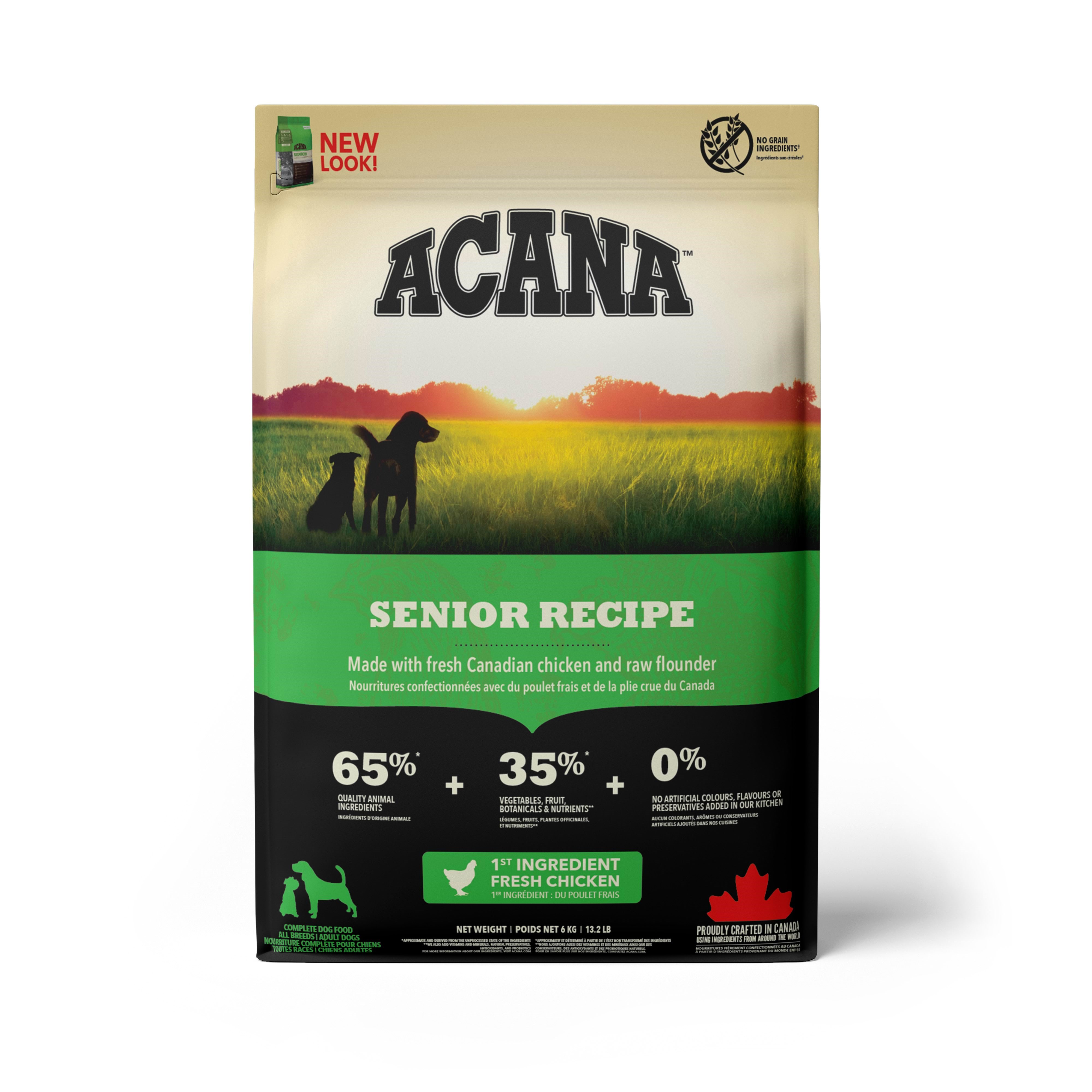 Acana Senior Recipe Dry Dog Food 11.4kg Hundeudstyr ACA022e