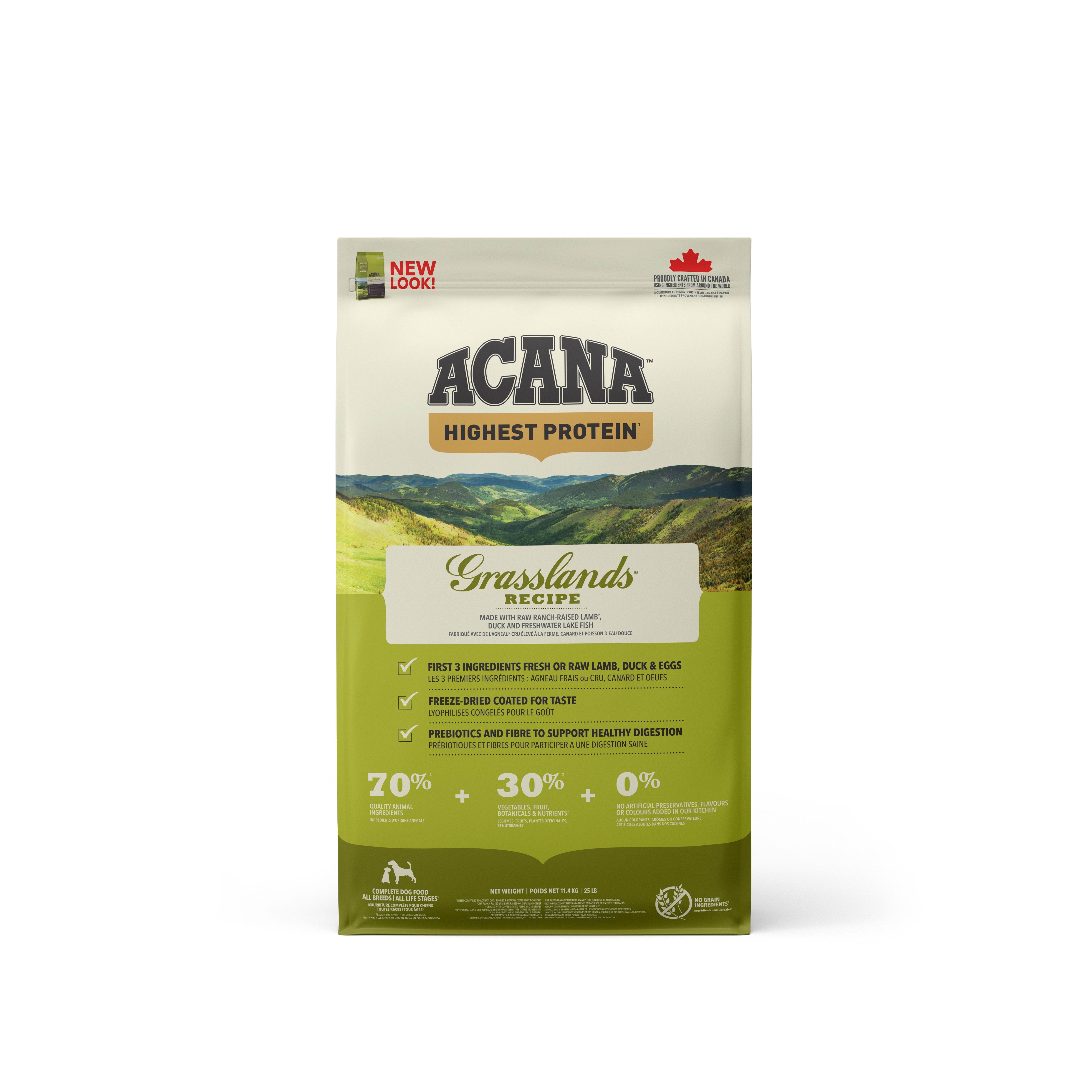 Acana Grasslands Dry Dog Food 11.4kg Hundeudstyr ACA043e
