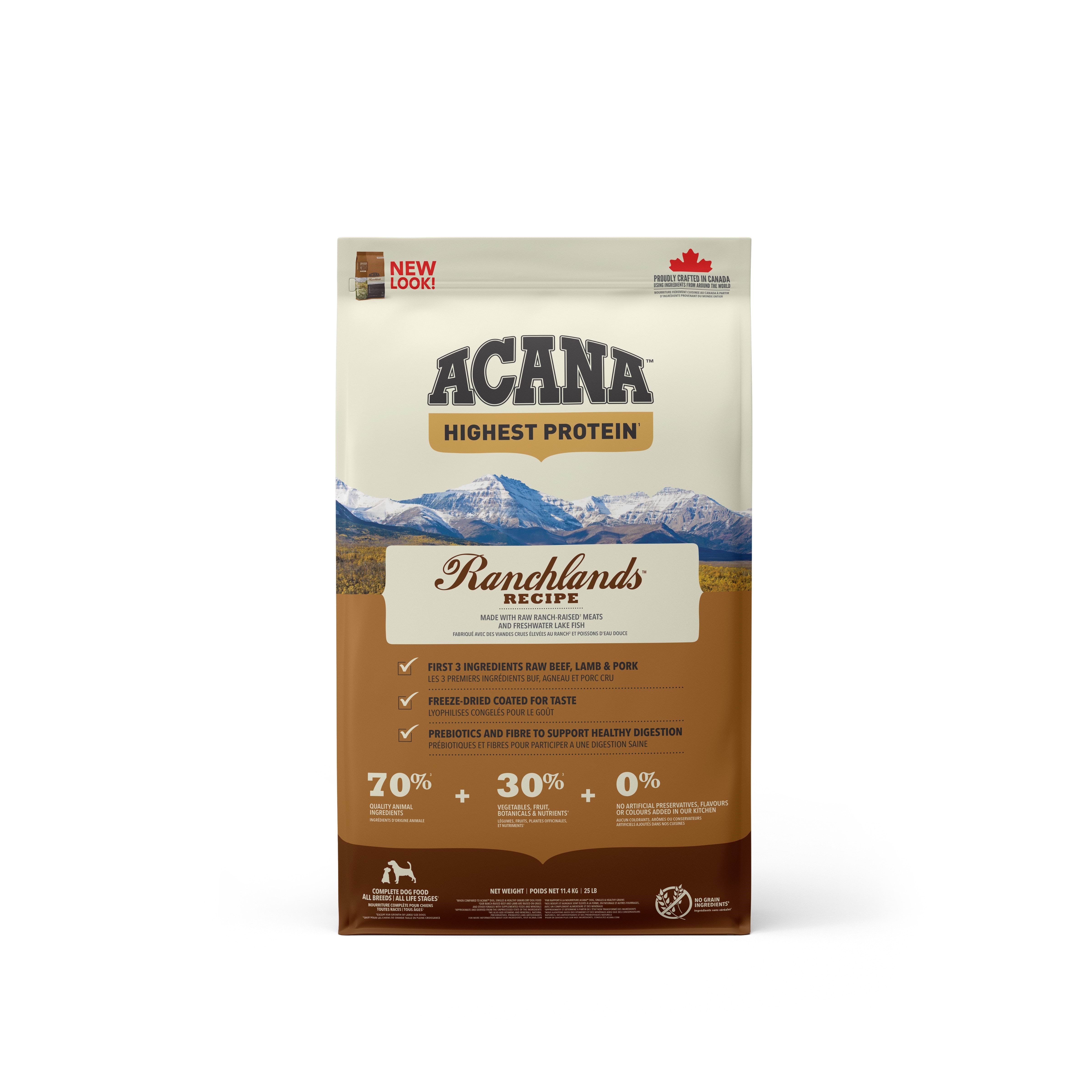 Acana Ranchlands Dry Dog Food 11.4kg Hundeudstyr ACA047e