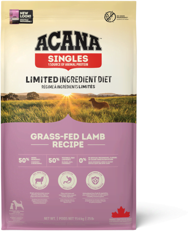 Acana Grass-fed Lamb Dry Dog Food 11.4kg Hundeudstyr 064992570125