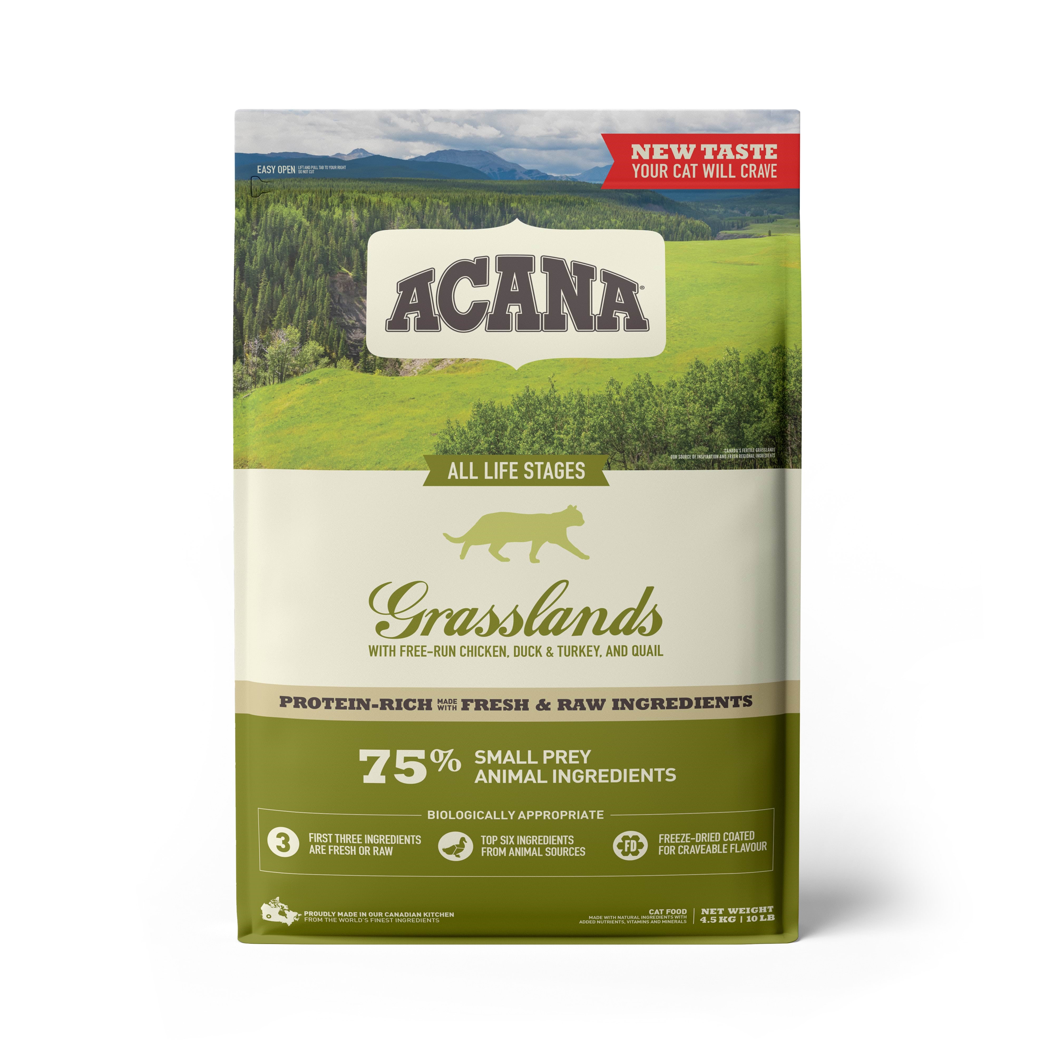 Acana Grasslands Dry Cat Food 4.5kg Katteudstyr 064992714727