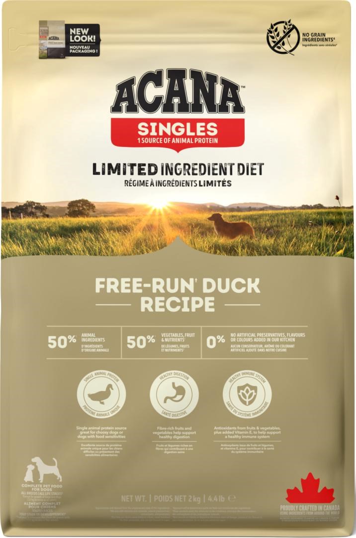 Acana Free Run Duck Dry Dog Food 2kg Hundeudstyr ACA090e