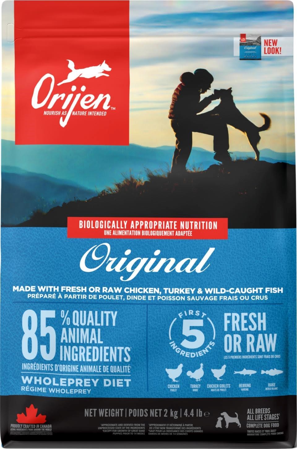 ORIJEN Original Complete Dry Dog Food 2kg Hundeudstyr 064992182205