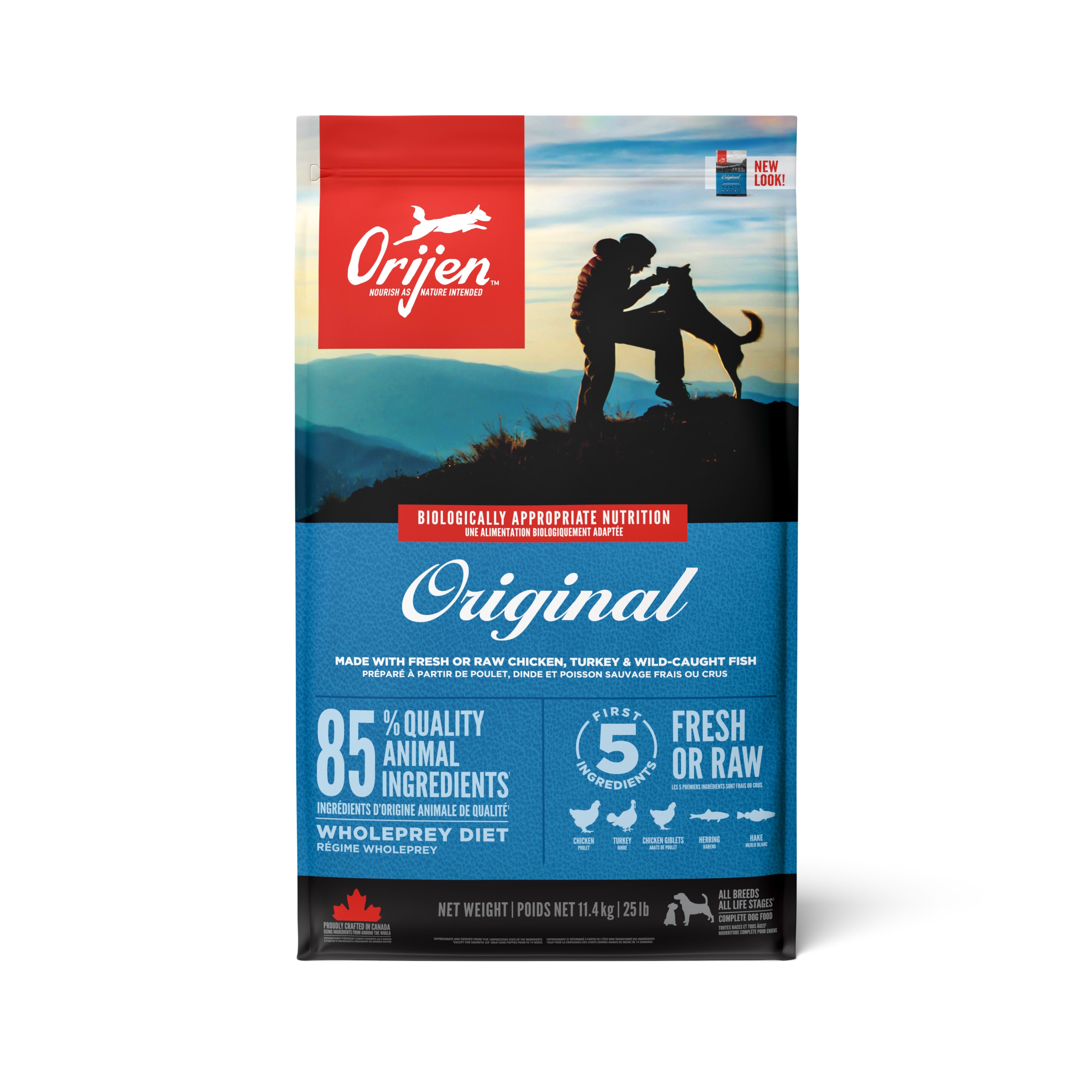 ORIJEN Original Complete Dry Dog Food 11.4kg Hundeudstyr 064992182120