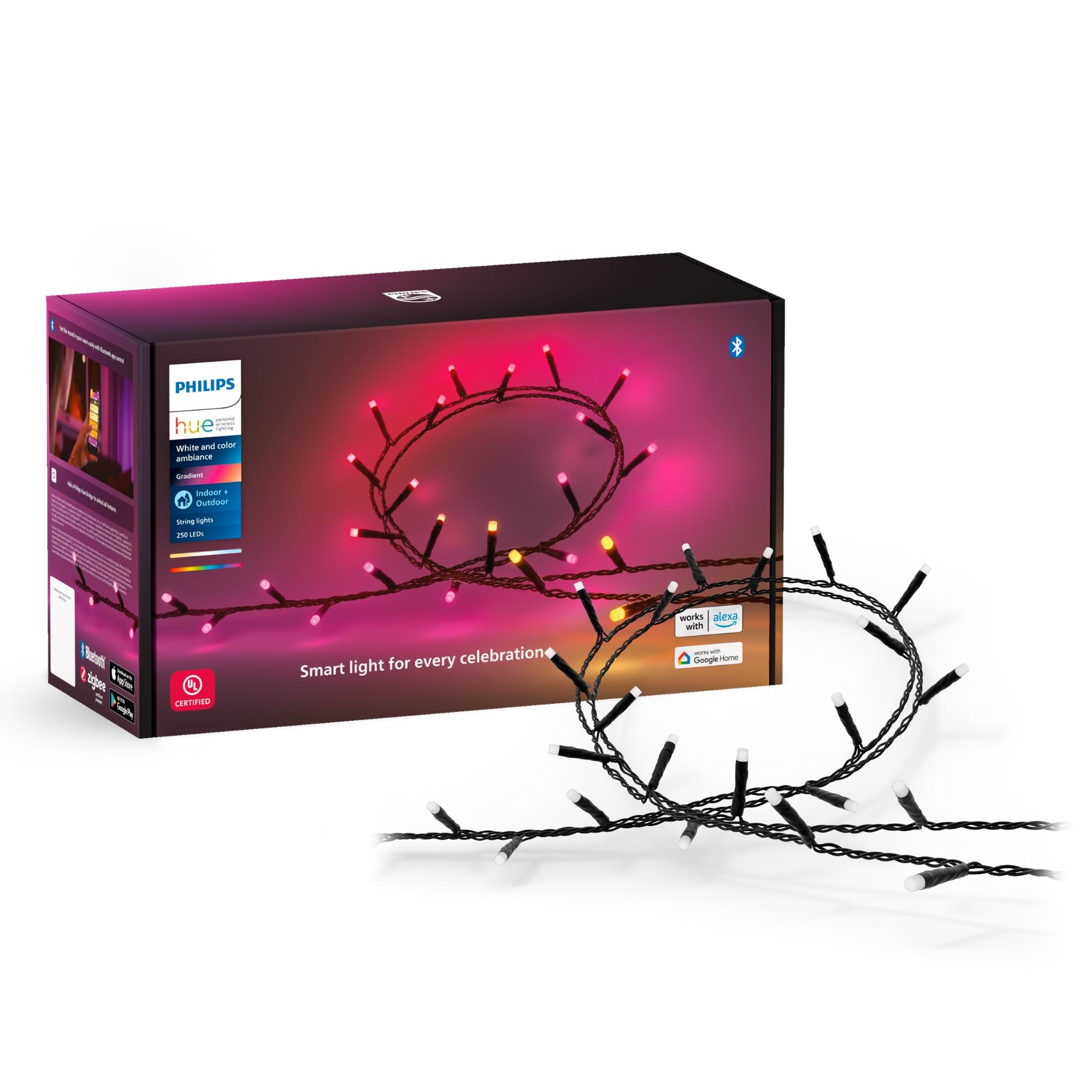 Philips Hue Festavia udendørs lyskæder (250 LED'er) — White and color ambiance Smart Home 929003674402