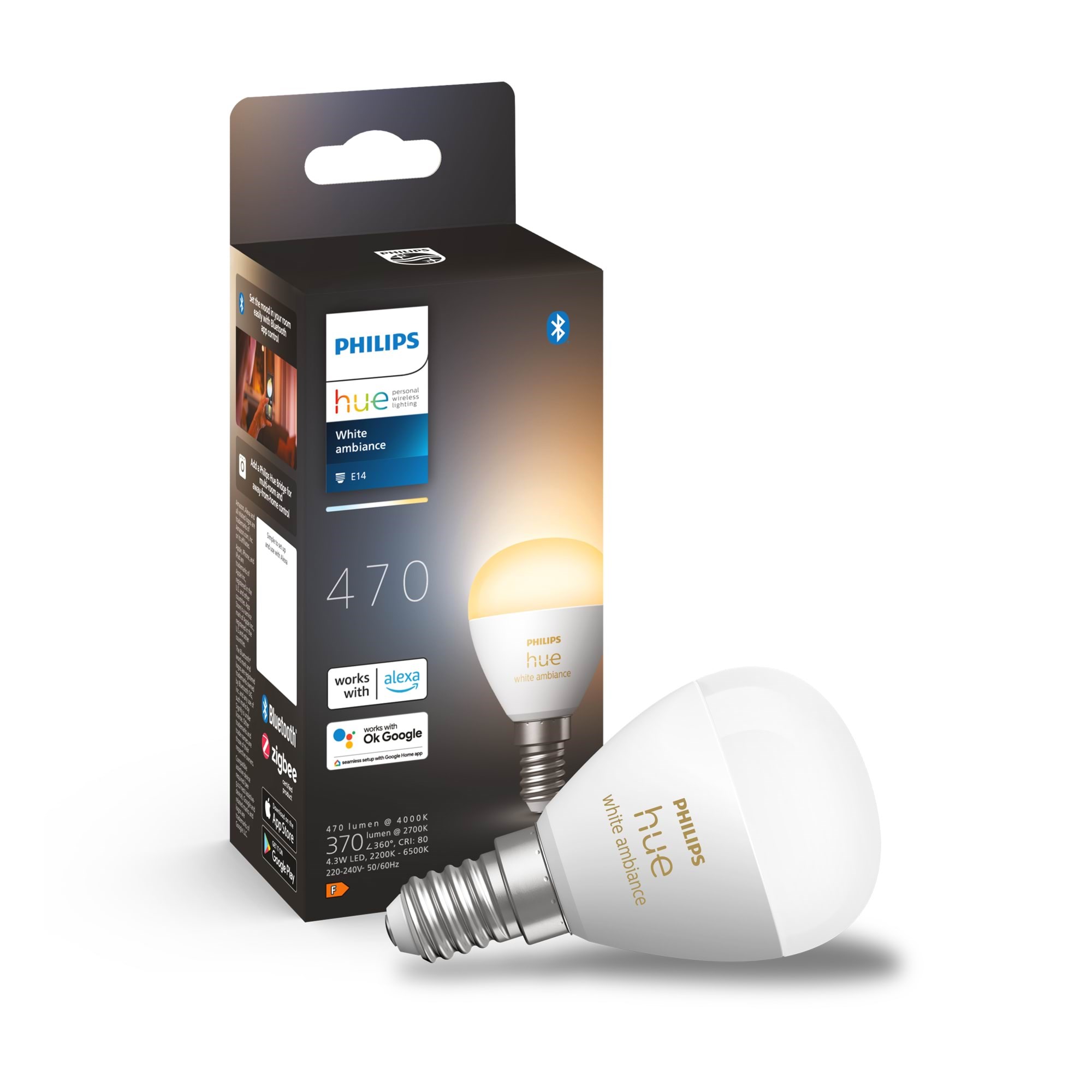 Philips HueWA 5.1W Luster E14 1 Pack Smart Home 929003573701