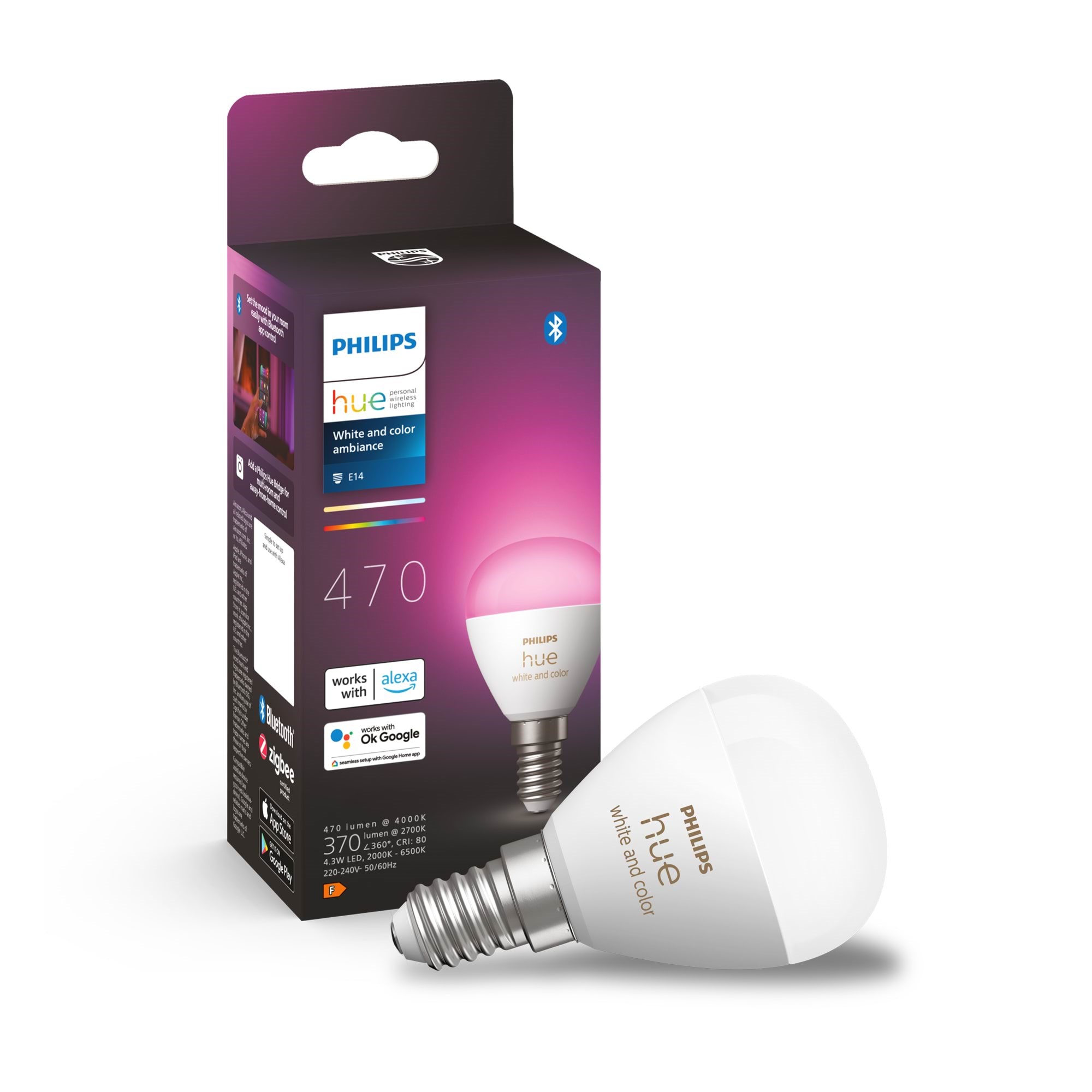 Philips Hue WCA 4.3W Luster E14 1-Pack Smart Home 929003573601