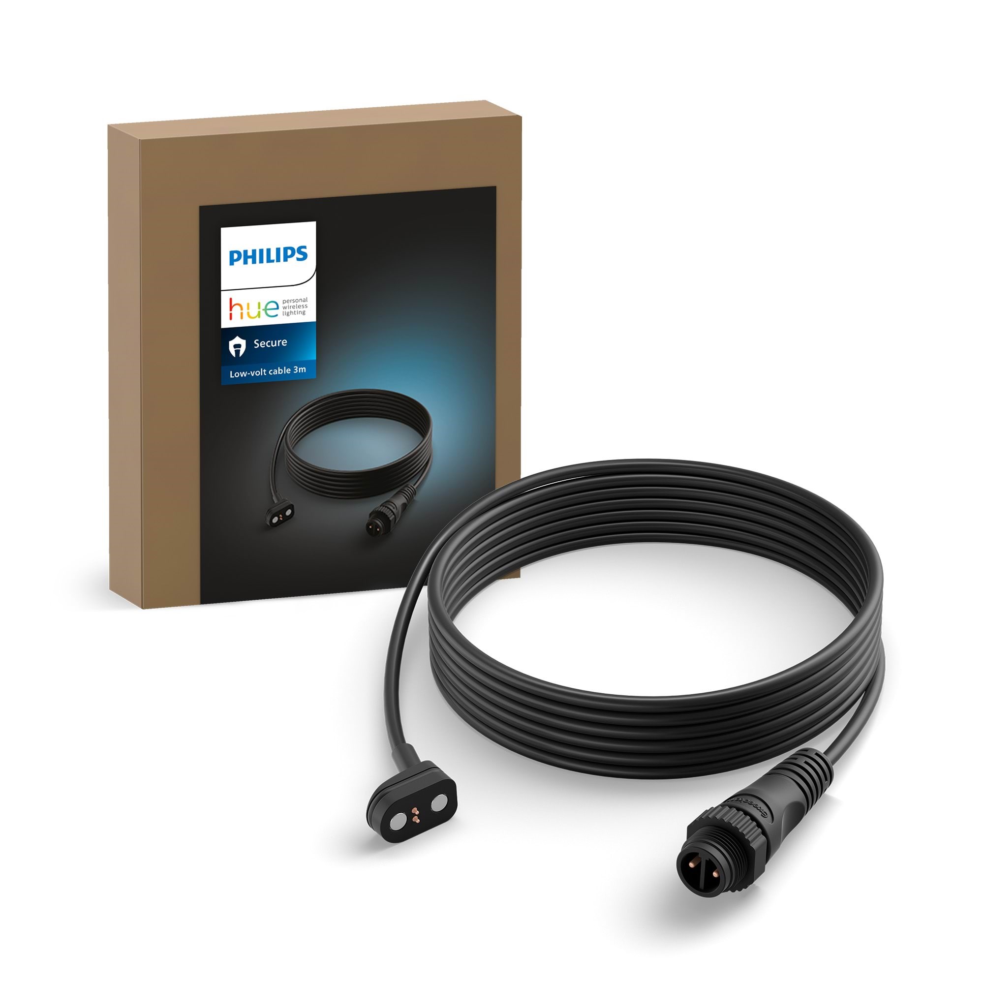 Philips Hue 3m CSA-2DA Cable Black (24v outdoor) Smart Home 929003563201
