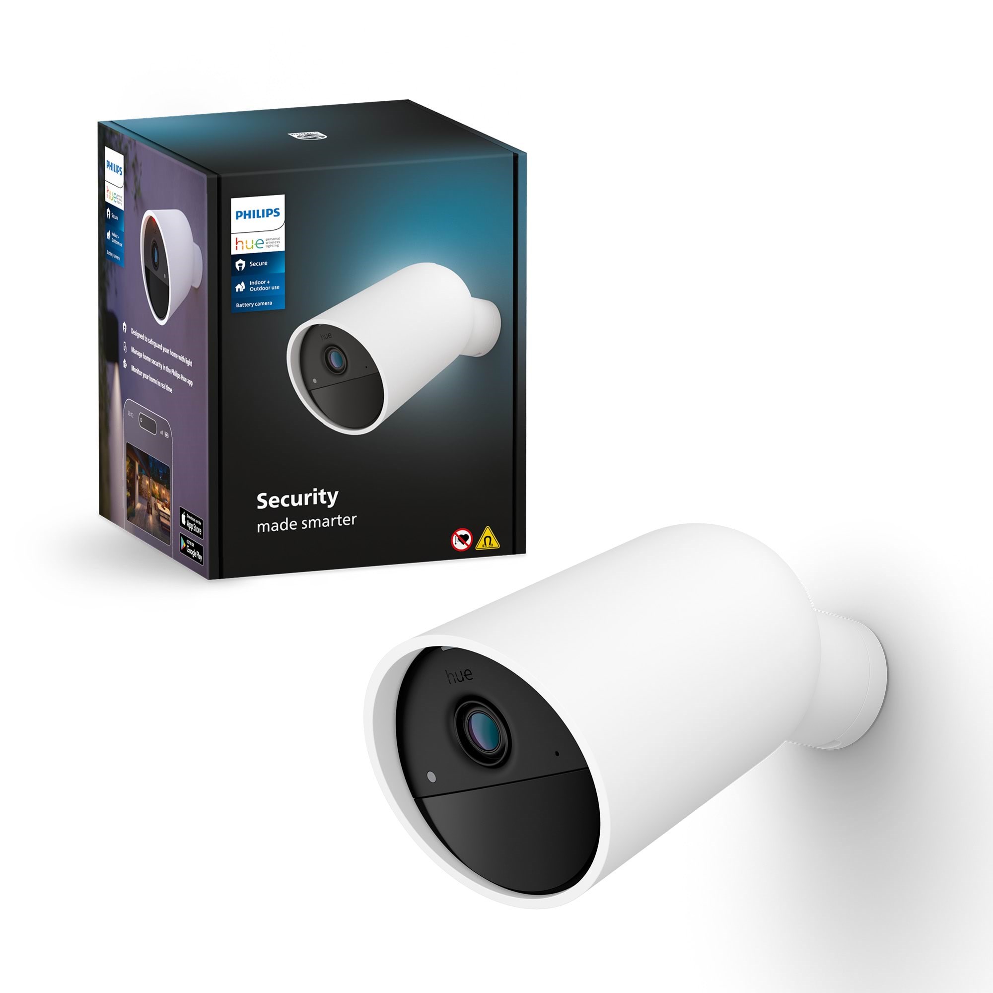 Philips Hue Secure kamera på batteri (hvid) Smart Home 929003562802