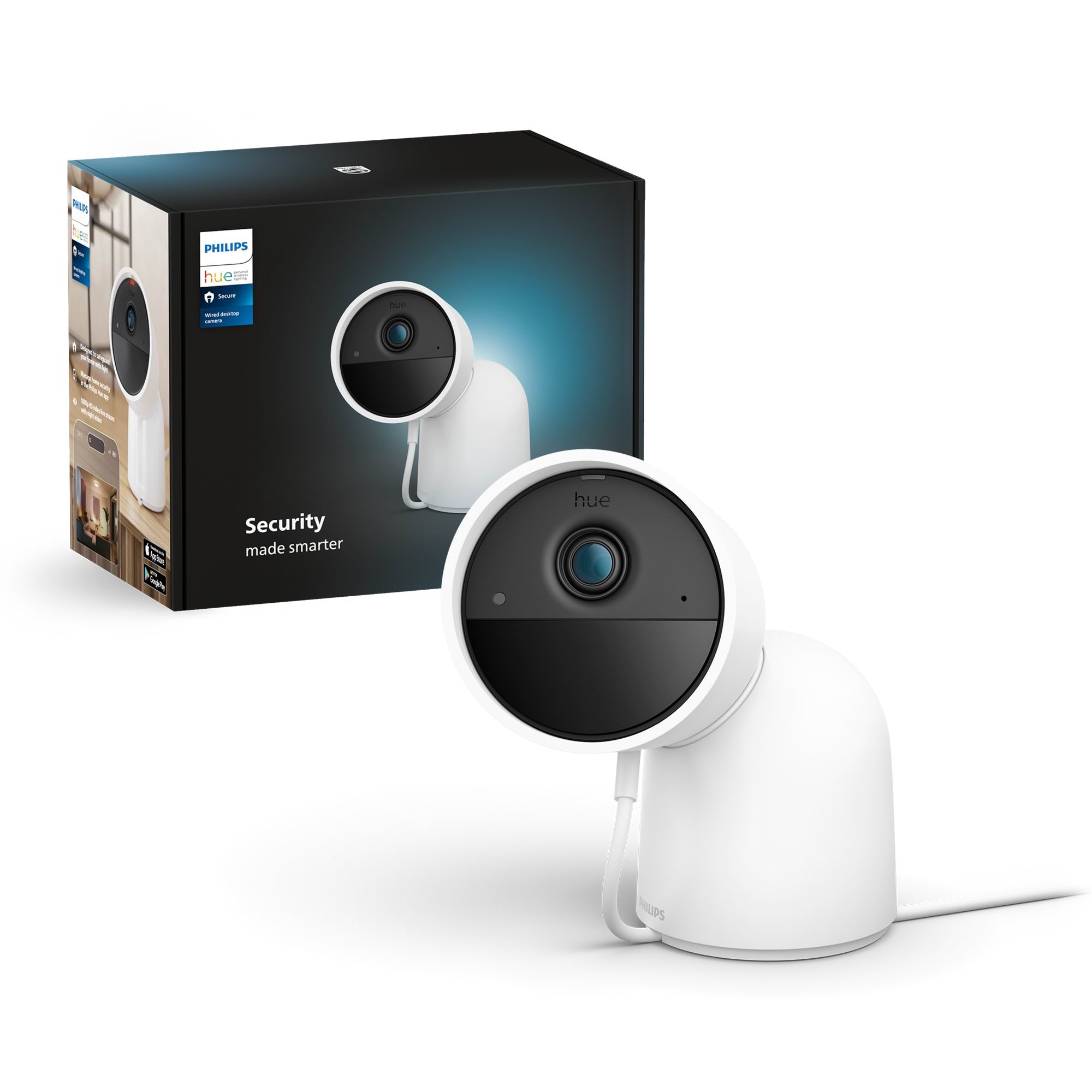 Philips Hue Secure Camera Wired Desktop White Smart Home 929003562704