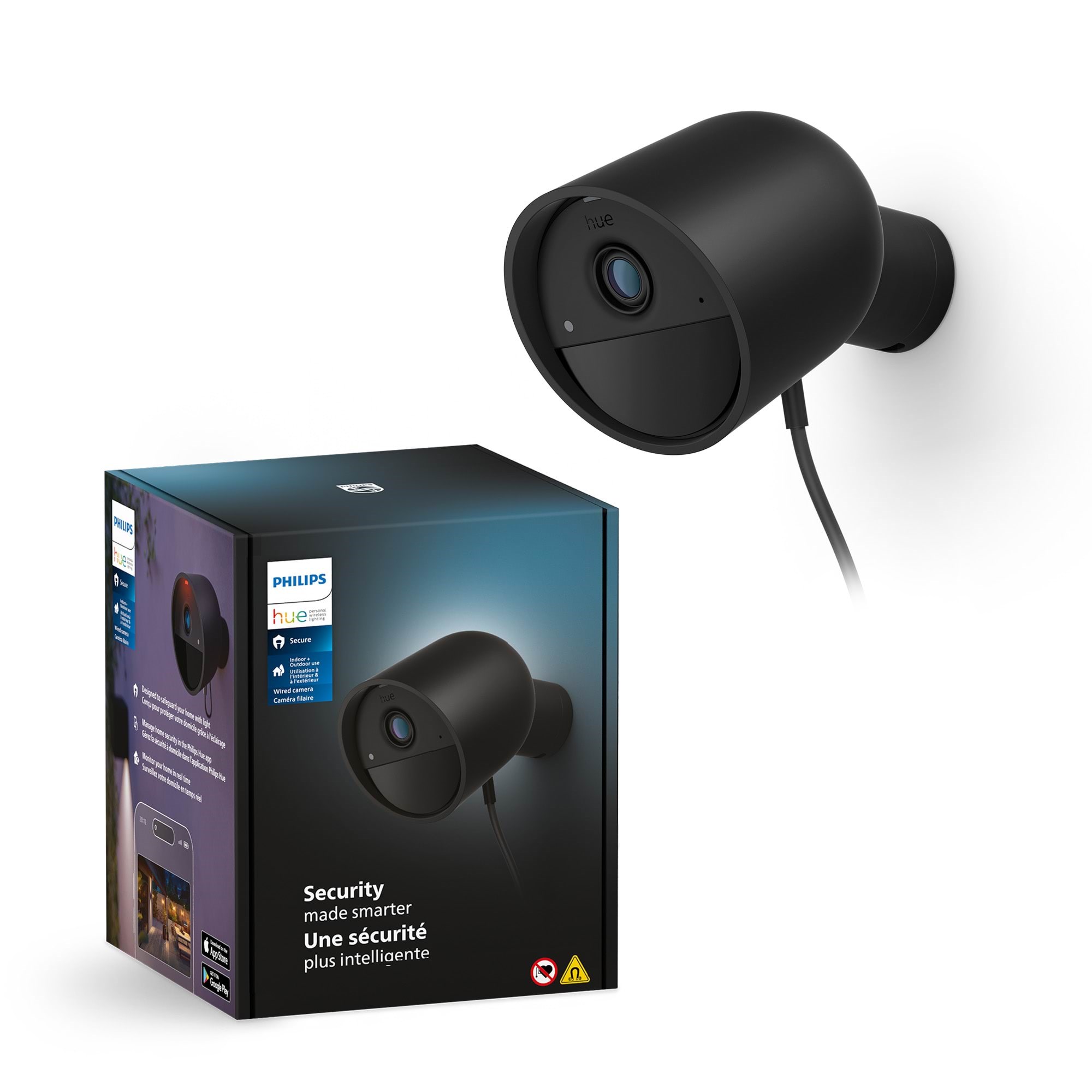 Philips Hue Secure Camera Wired | Sort 1-pak Smart Home 929003562502