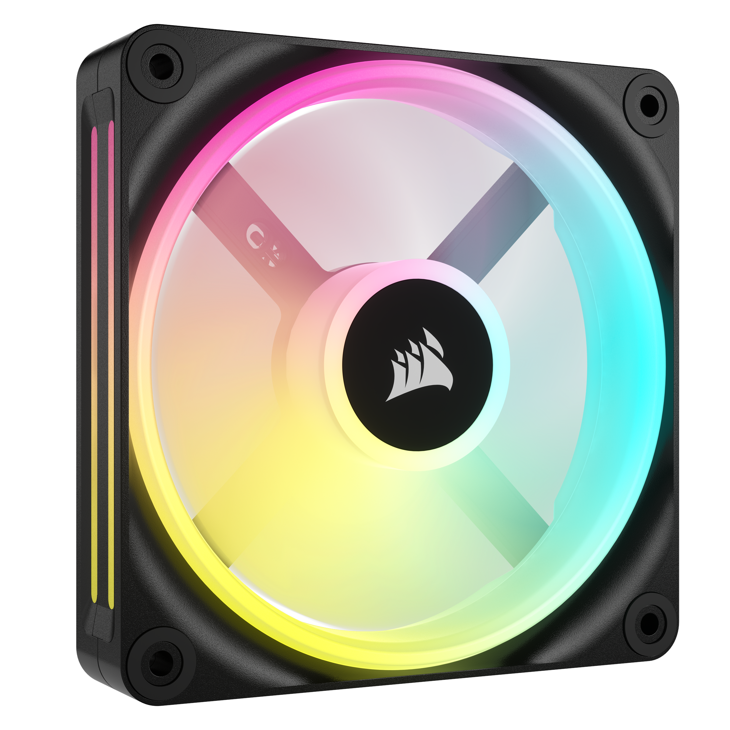Corsair iCUE LINK QX120 RGB Expansion Fan - Black - Kabinet køler - 120mm - Sort med RGB LED lys - 37 dBA