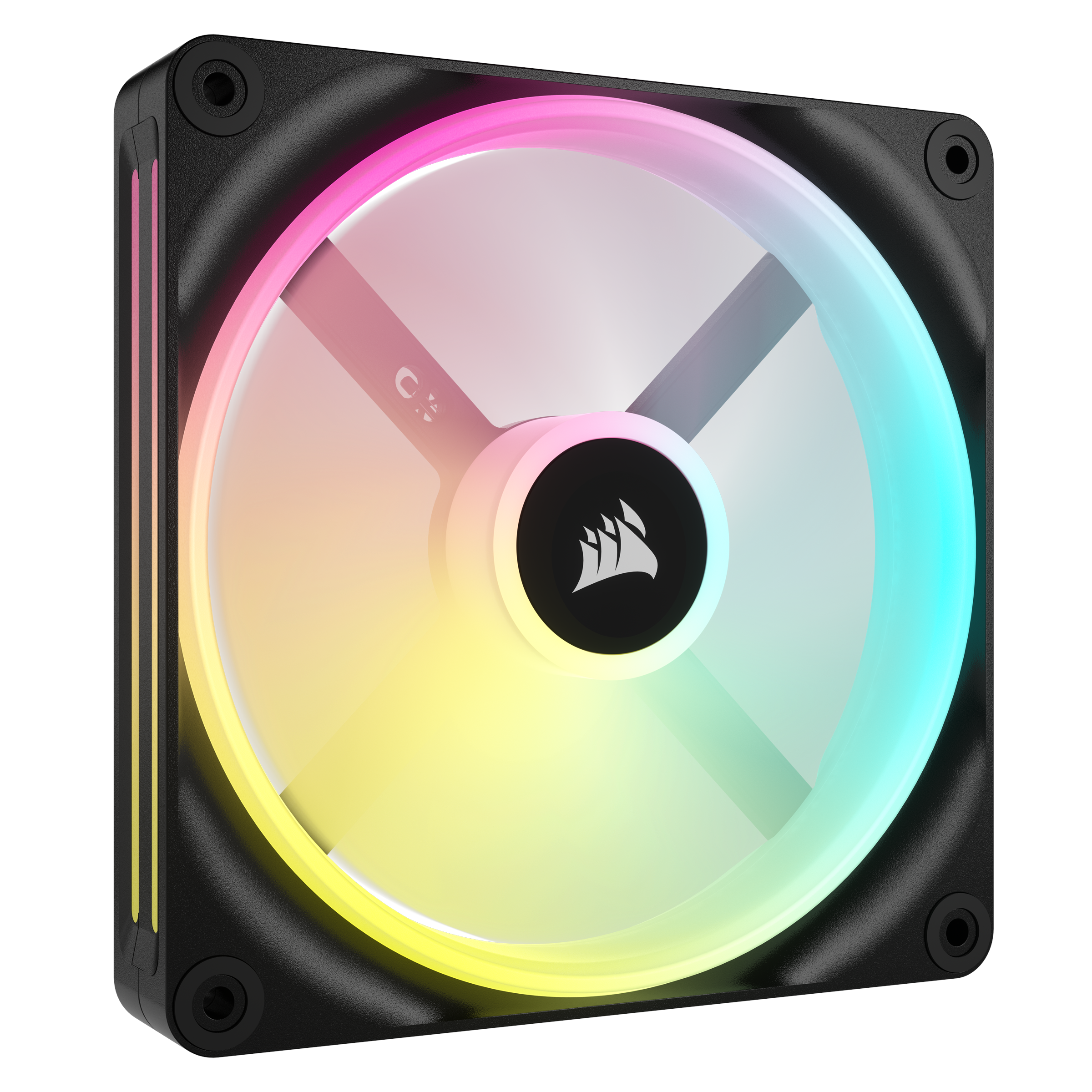 Corsair iCUE LINK QX140 RGB Expansion Fan - Black - Kabinet køler - 140mm - Sort med RGB LED lys - 37 dBA