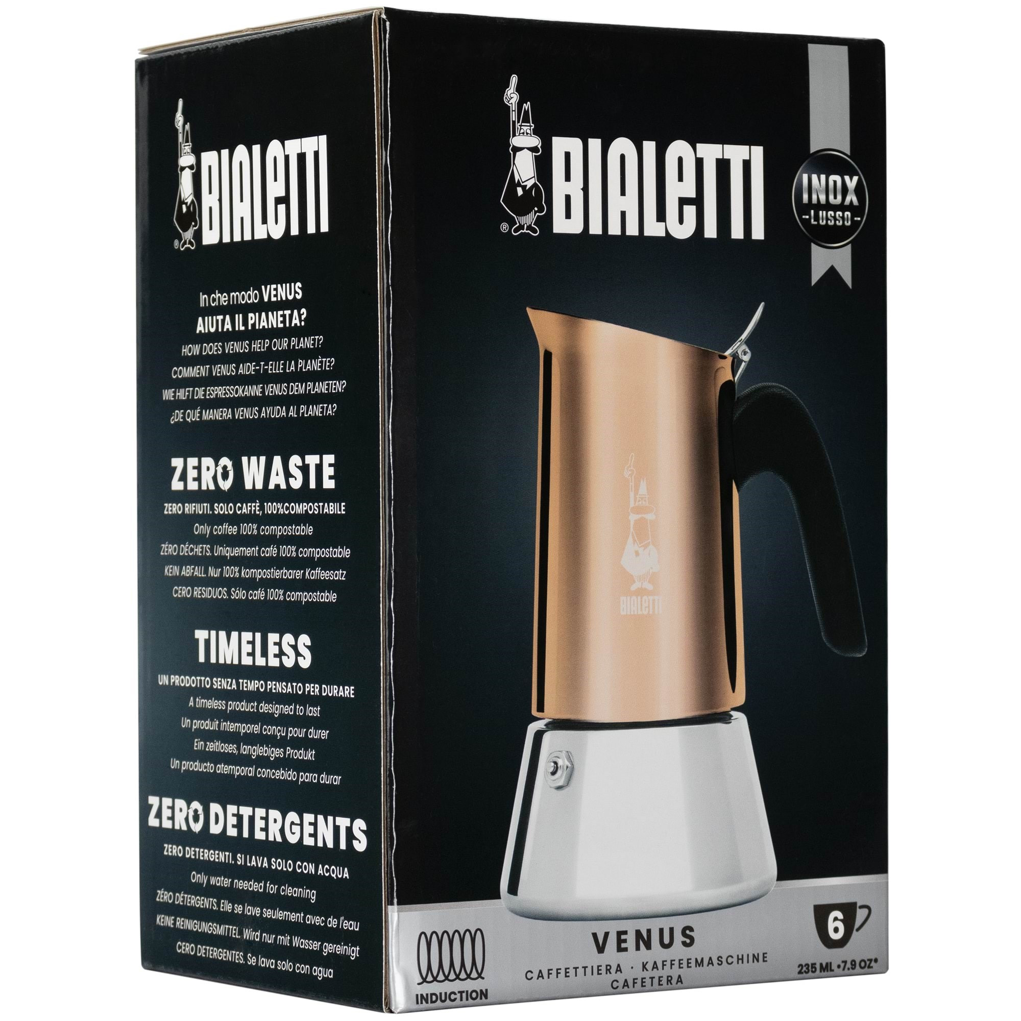 Bialetti New Venus 6 cups Kaffemaskine Guld 7285