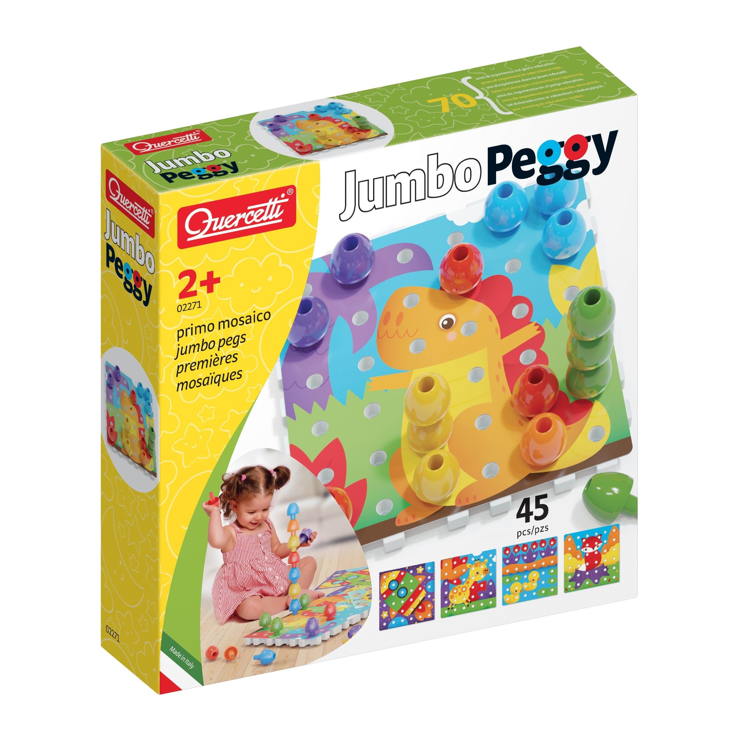 Quercetti Jumbo Peggy (45 pcs) Babylegetøj QU-2271
