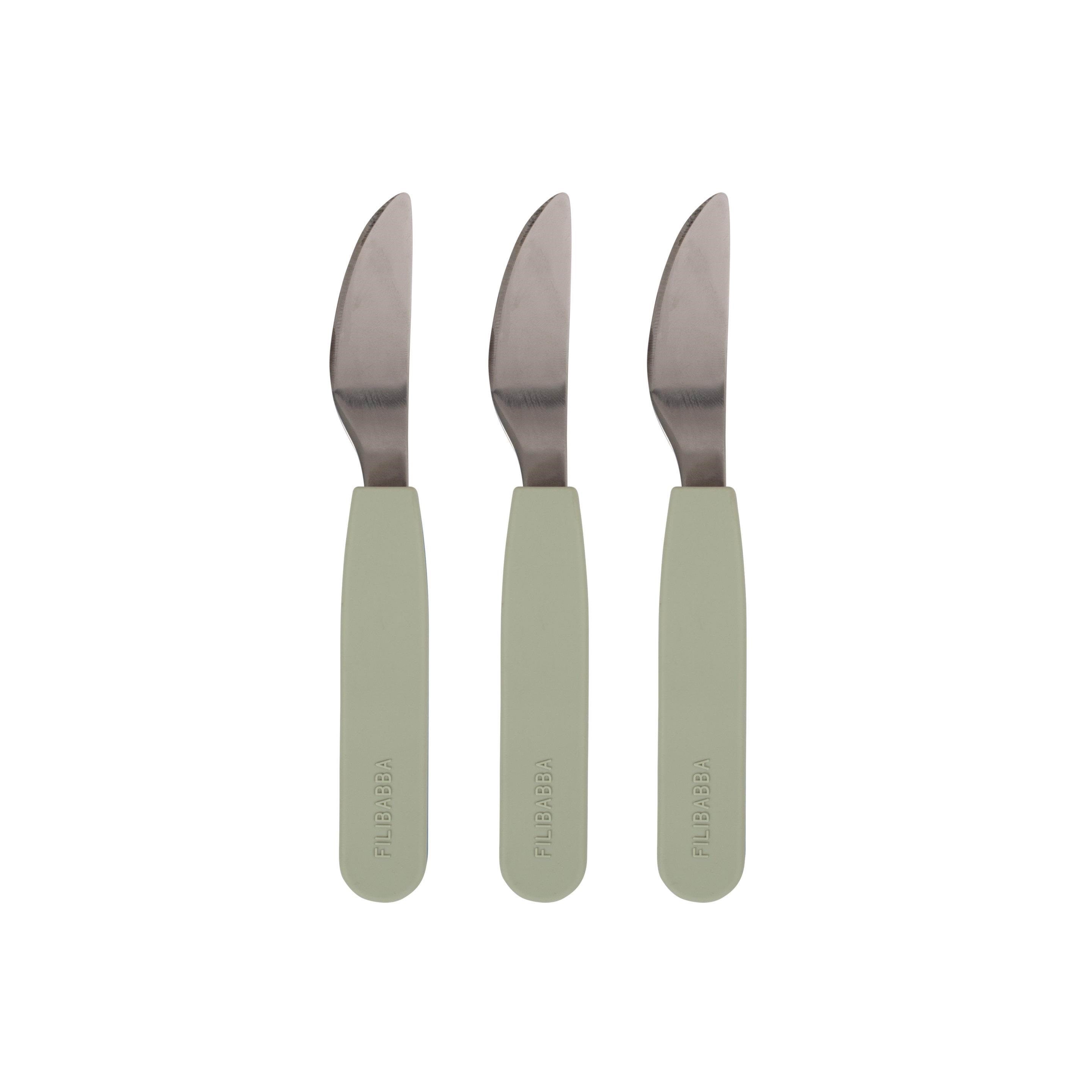 Filibabba Silicone knife 3-pack- Green Babyudstyr FI-02261