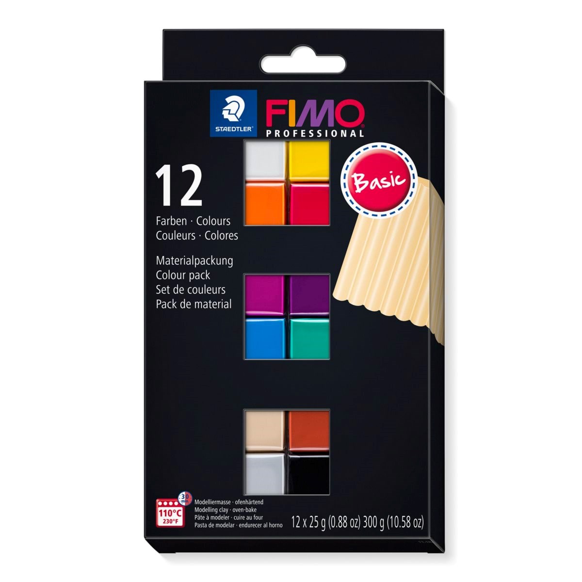 Stædtler FIMO Professionel modeller 12 X ½ Blok Hobby Artikler 8043 C12-1