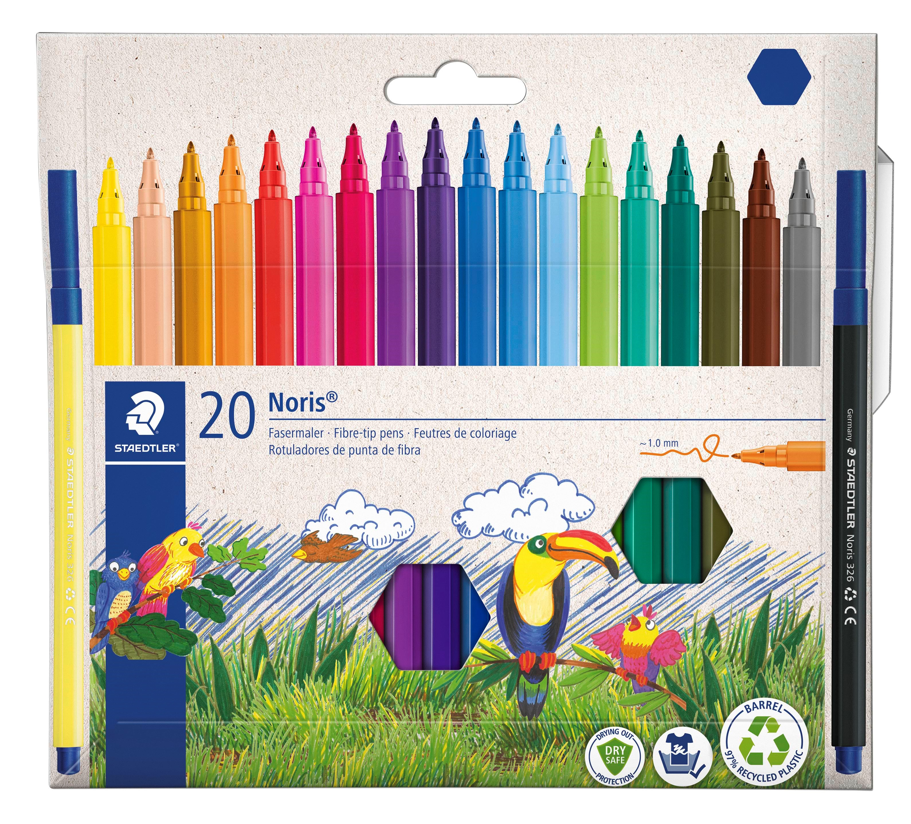 Staedtler Noris Tusch 20 stk/ass i etui Tegneværktøj 326 C20
