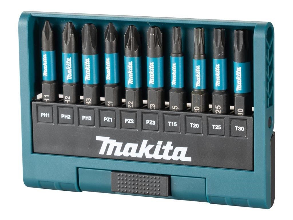 Makita Impact Black impact screwdriver bit set - 10 pieces Bor Og Bits E-12011