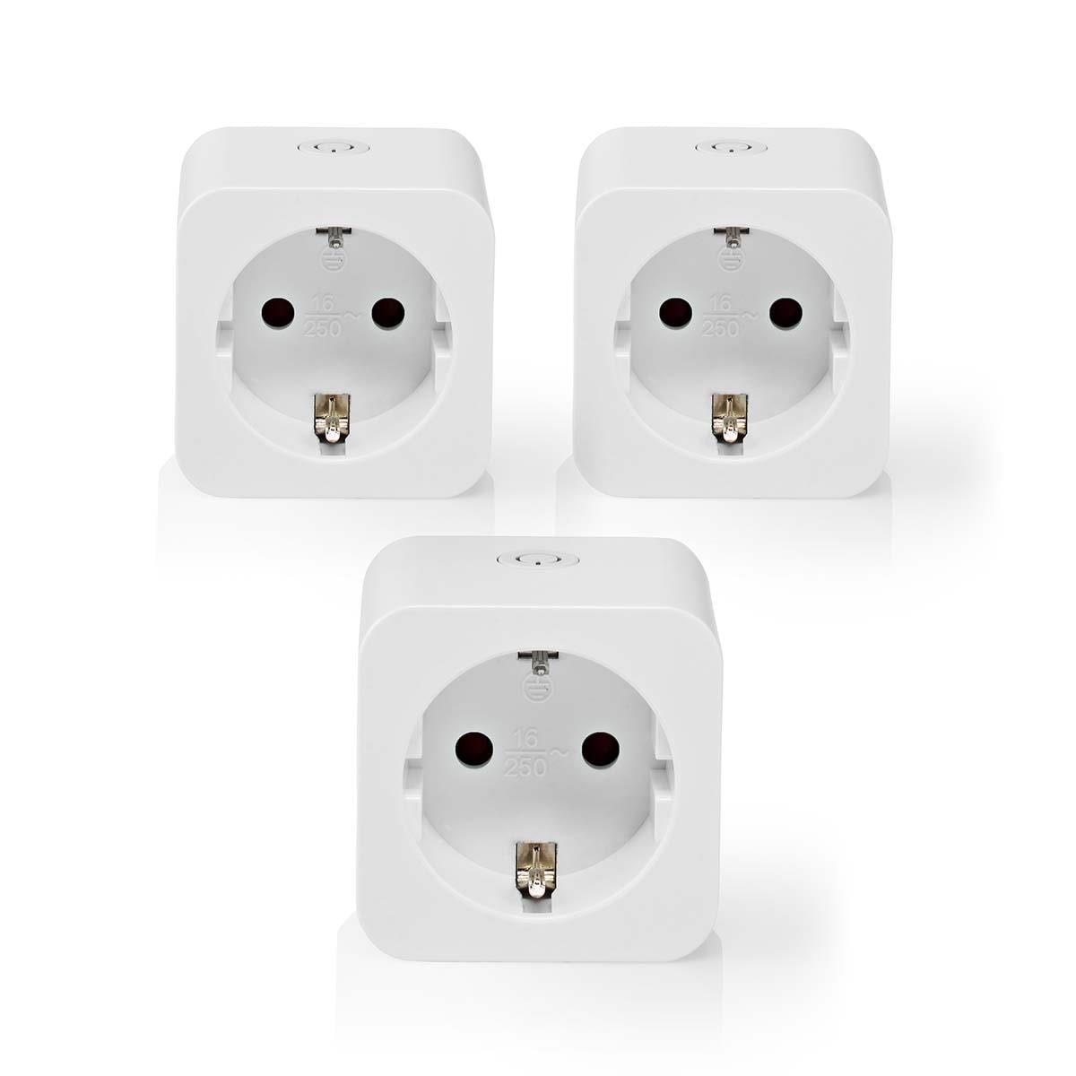 Nedis SmartLife Smart Plug 3-Pack Smart Home WIFIP121FWT3