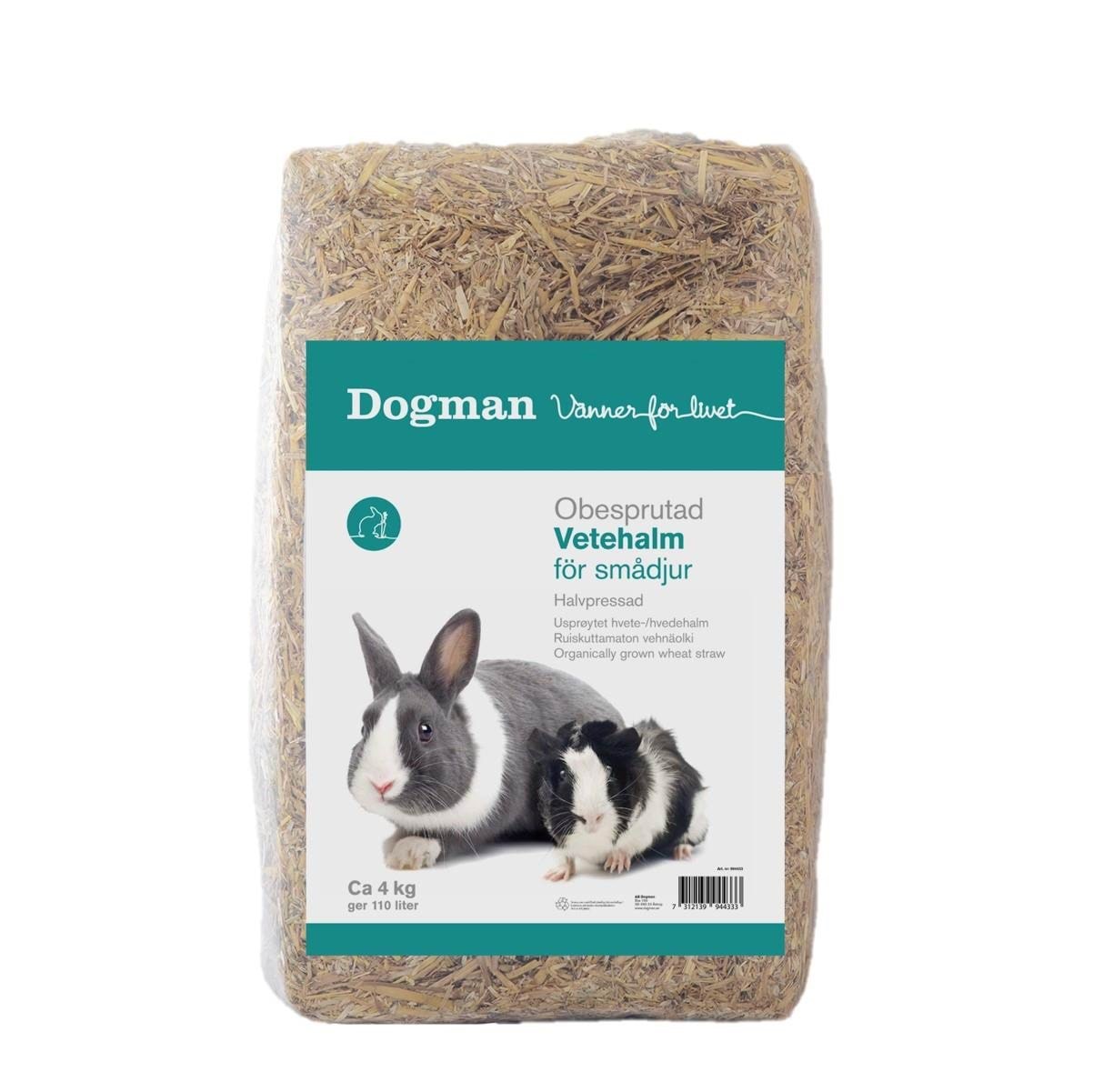 Dogman Wheat Straw 4kg 110L Gnavere 994433
