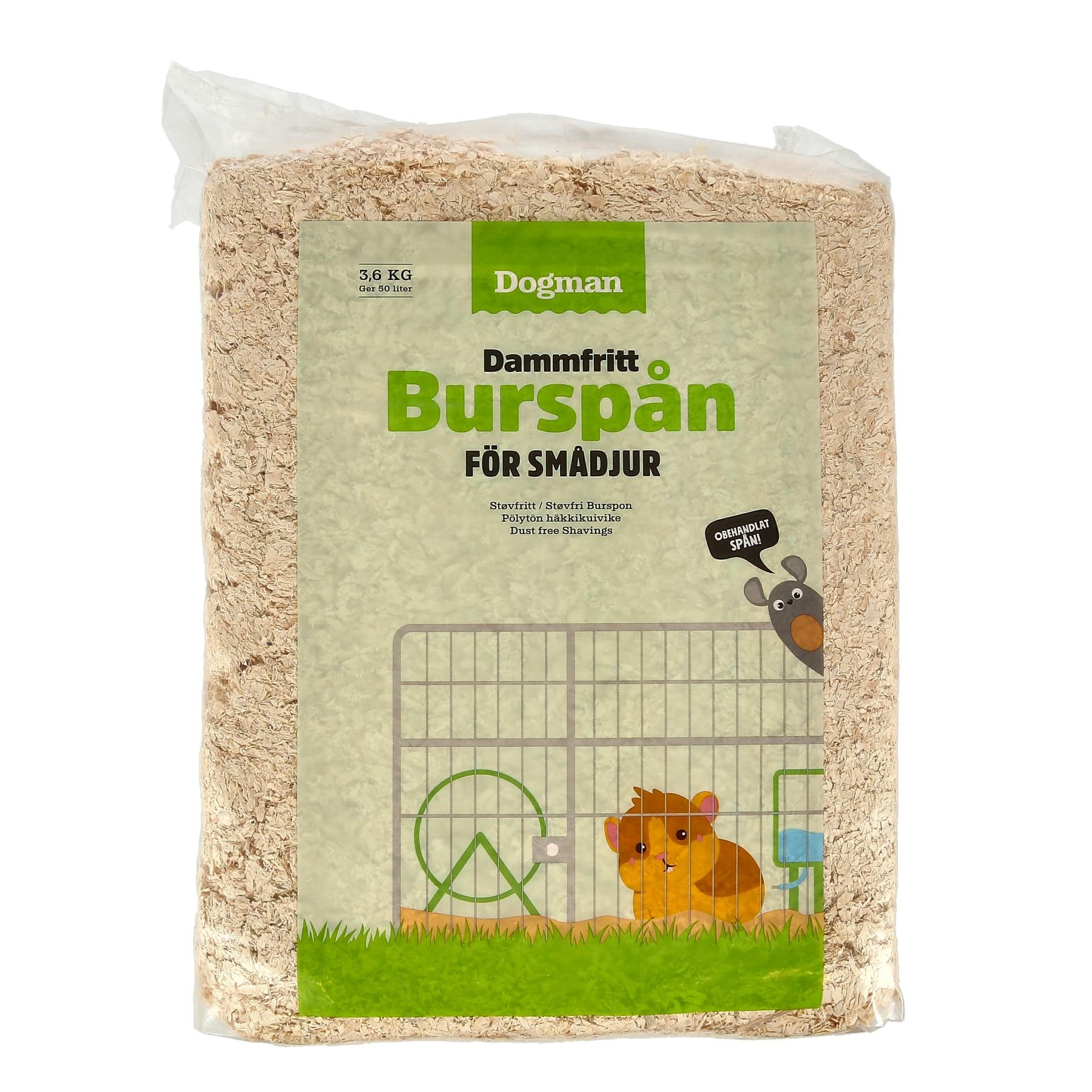 Dogman Burspåner til smådyr 50L / 3.6KG Gnavere 994120