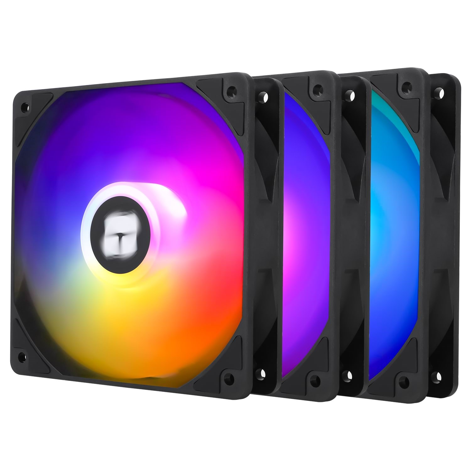 Thermalright TL-C12C-S ARGB - Black (3-pack) - Kabinet køler - 120mm - Sort med RGB LED lys - 26 dBA