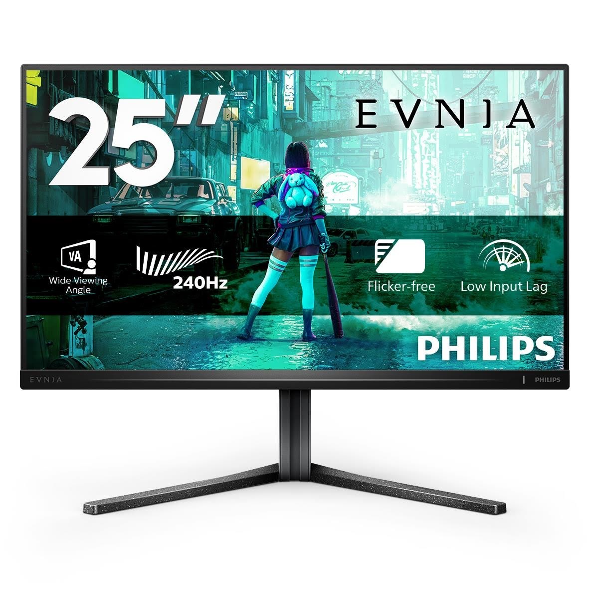 24,5" Philips Evnia 3000 25M2N3200W - 1920x1080 (FHD) - 240Hz - VA Computerskærm Grey 25M2N3200W/00