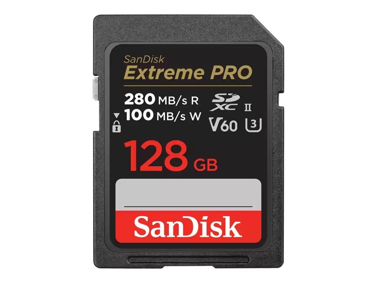 SANDISK Extreme Pro - SD - 280MB/s - 128GB Hukommelseskort SDSDXEP-128G-GN4IN