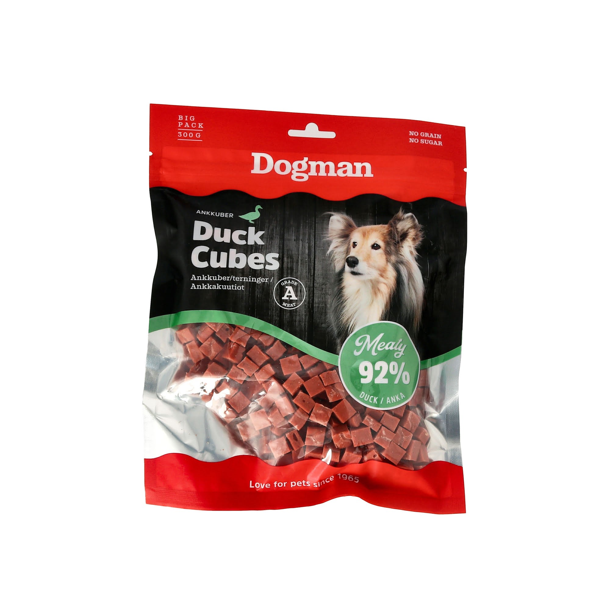 Dogman Meaty Andetern Hundegodbidder 300g Hundeudstyr 310438