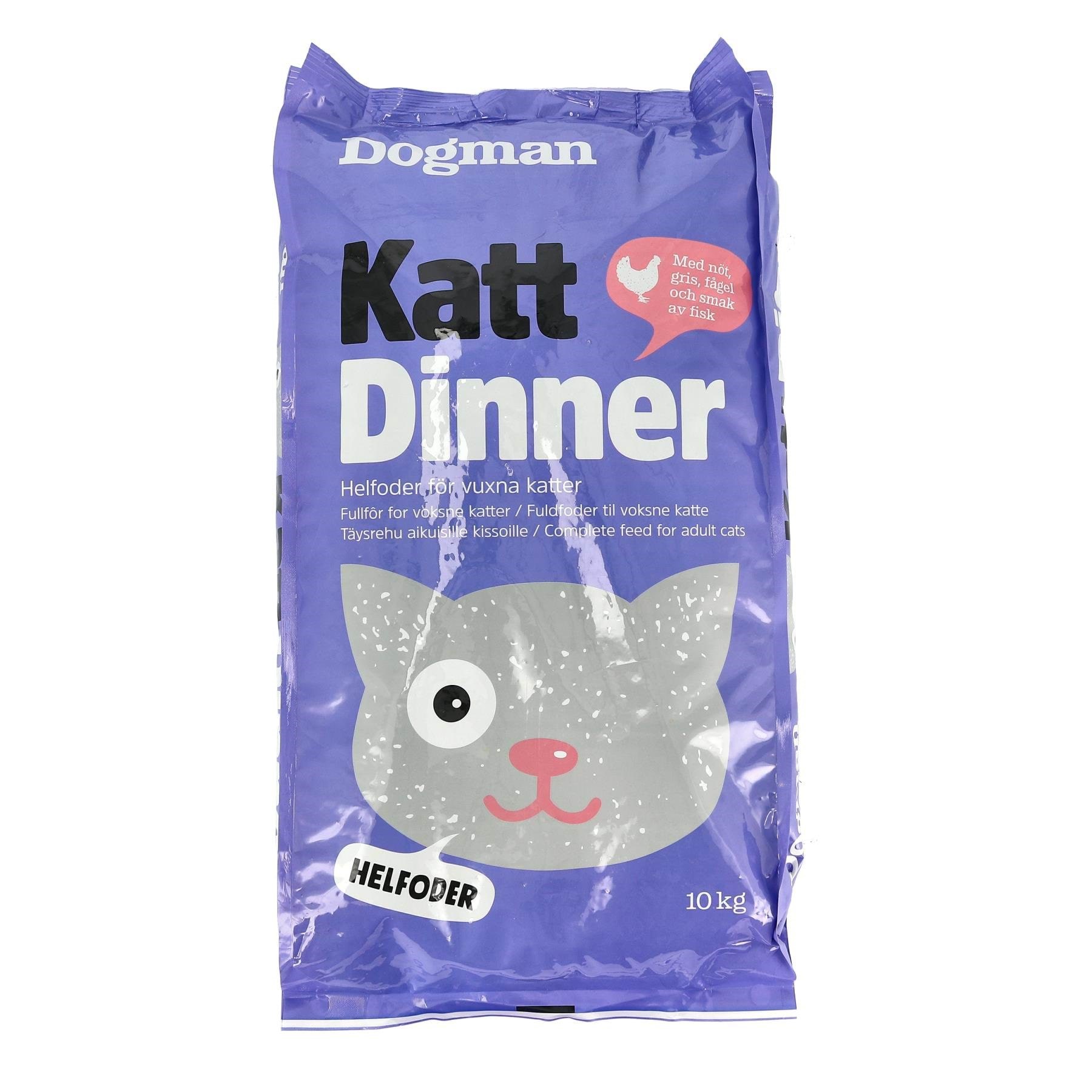 Dogman Dinner Kattfoder 10kg Katteudstyr 445011