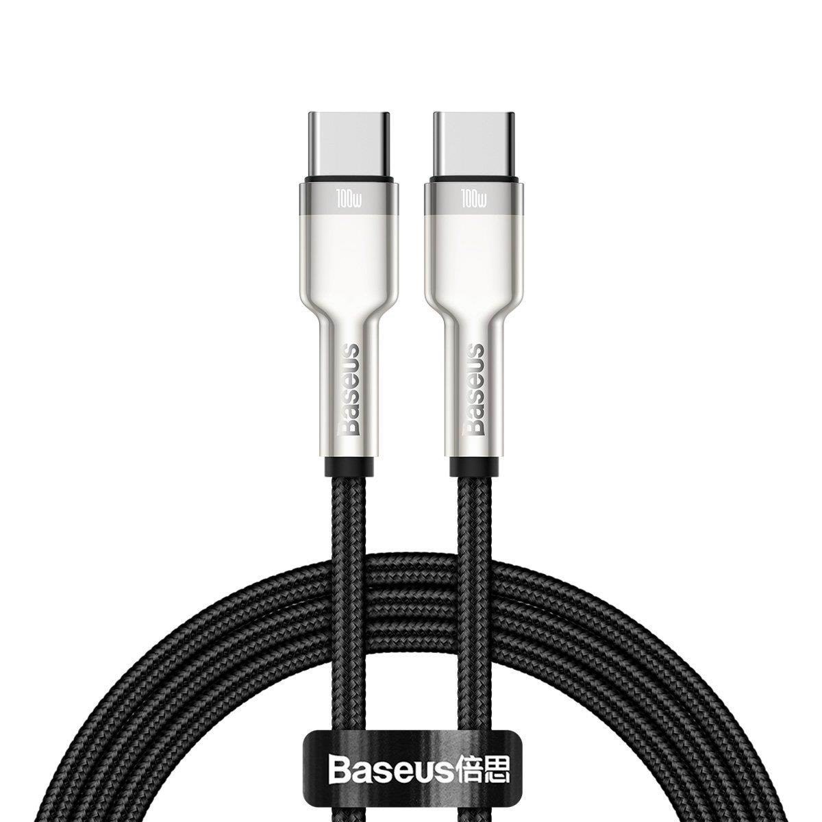 Baseus Cable USB-C to USB-C Cafule 100W 1m - Black Usb Kabel Sort CATJK-C01