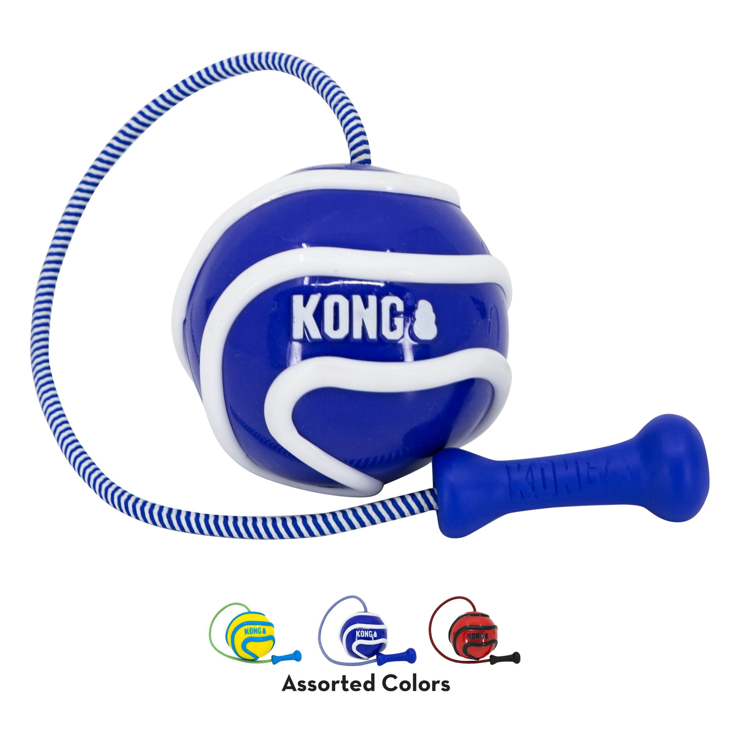 KONG Dog Toy Wavz Bunjiball Medium Assorted Colors (1-Pack) Hundeudstyr 340871