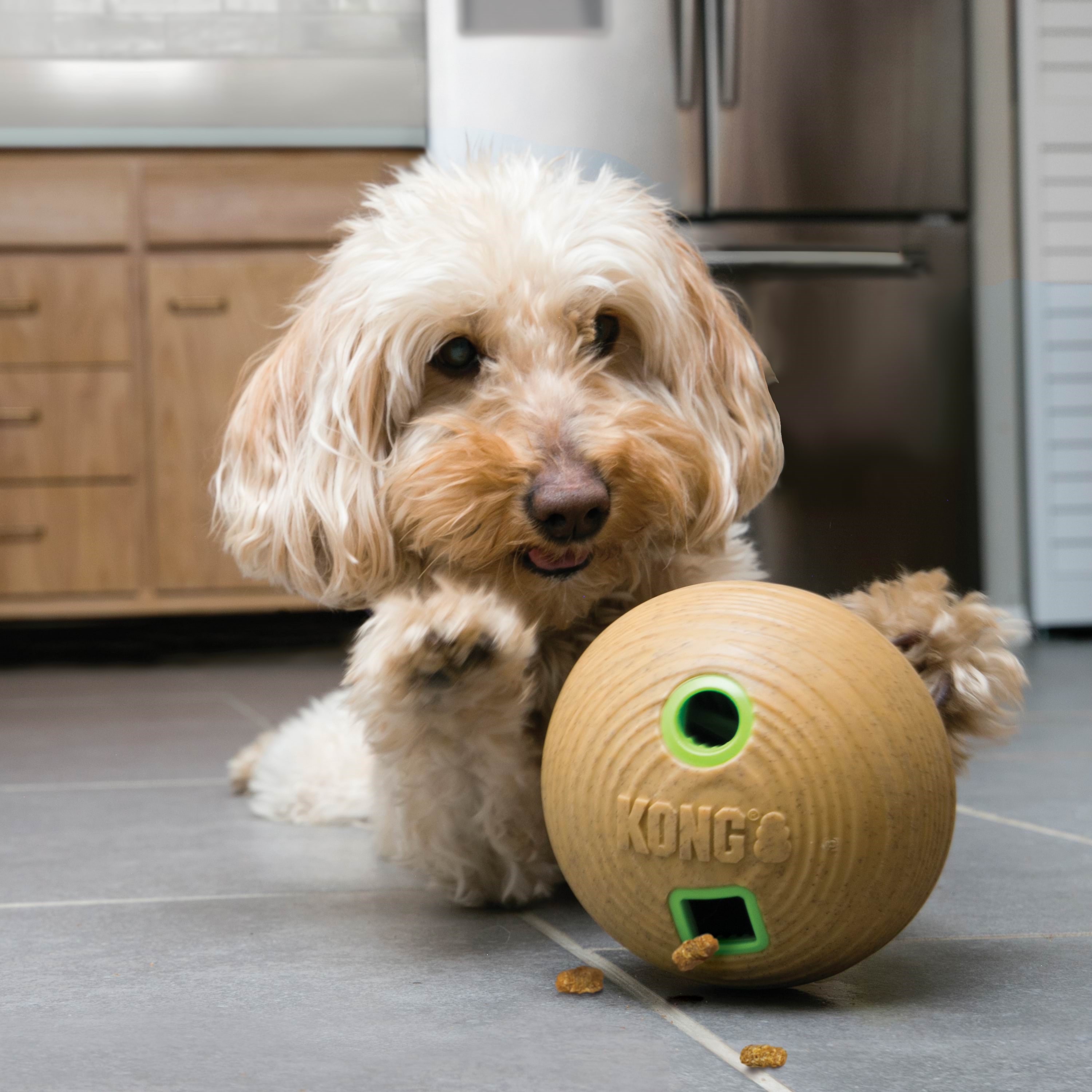 KONG Dog Toy Bamboo Feeder Dumbbell M Hundeudstyr 340925