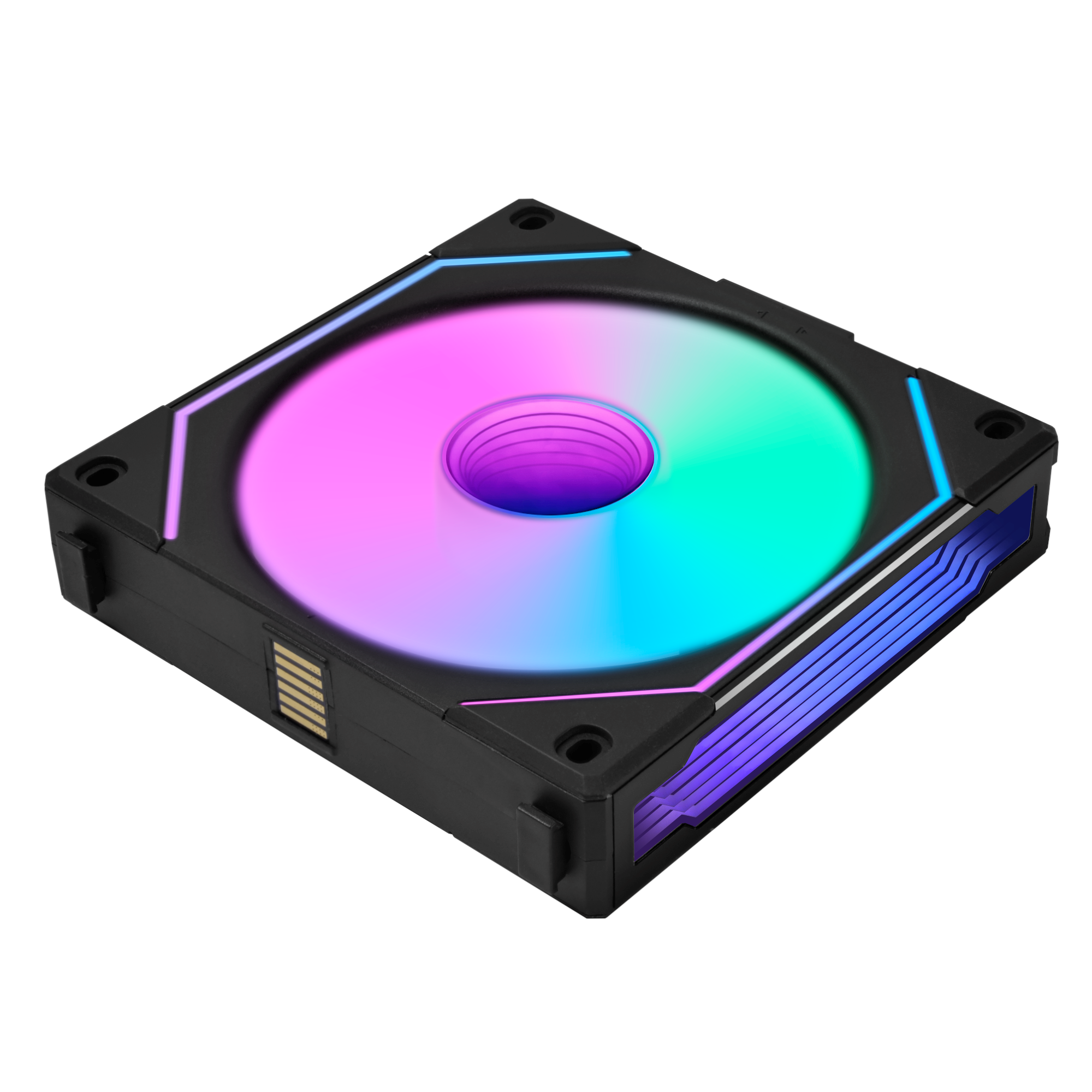 Lian Li UNI FAN SL-INF Reverse - Kabinet køler - 120mm - Sort med RGB LED lys - 32 dBA Kabinetkøler UF-RSLIN120-1B